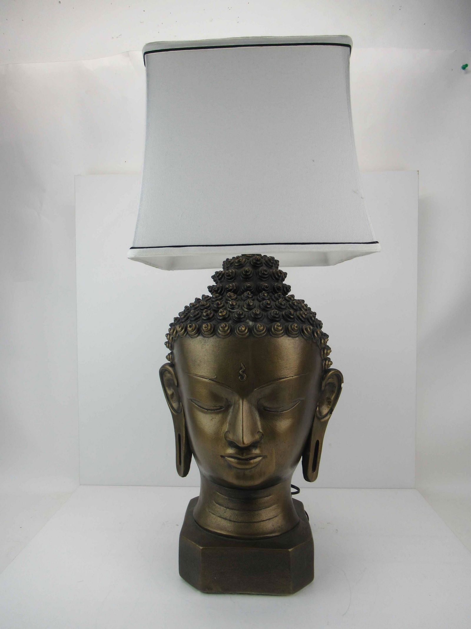 Gilt Ceramic Bust of Thai Buddha (1 of 11)