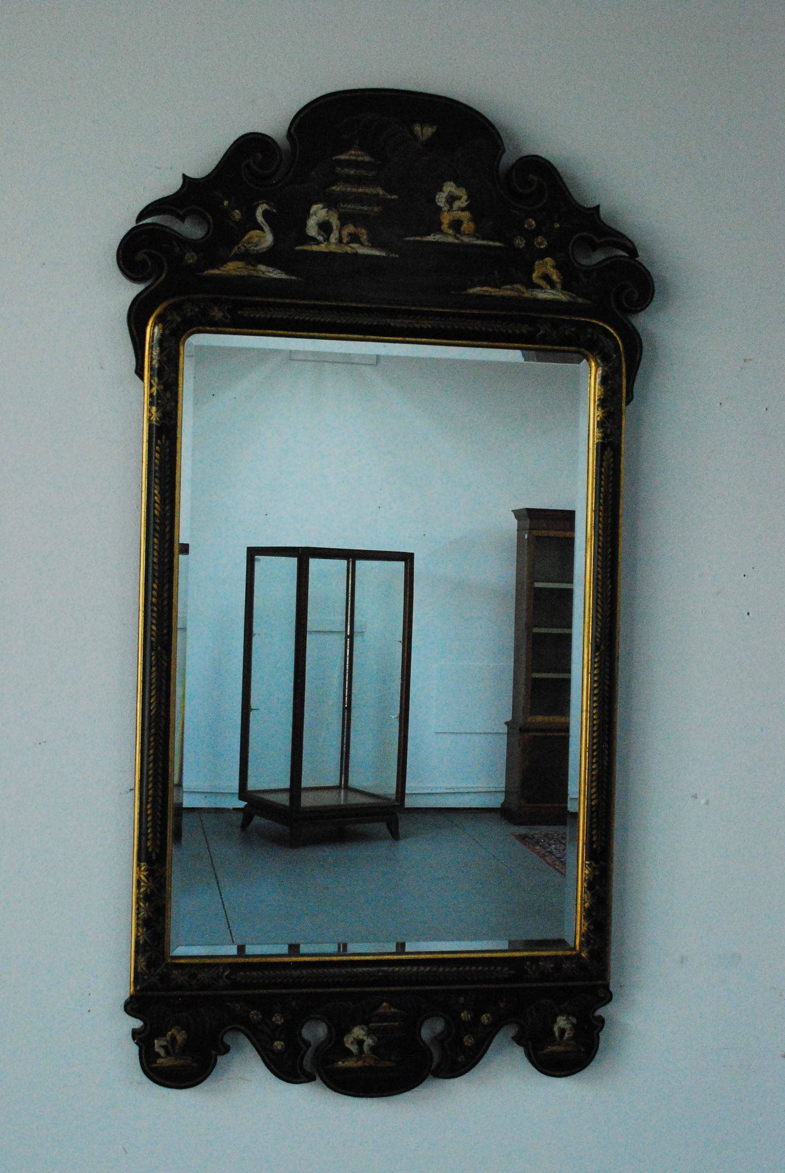 LaBarge Chinoiserie Decorated Wall Mirror (1 of 8)