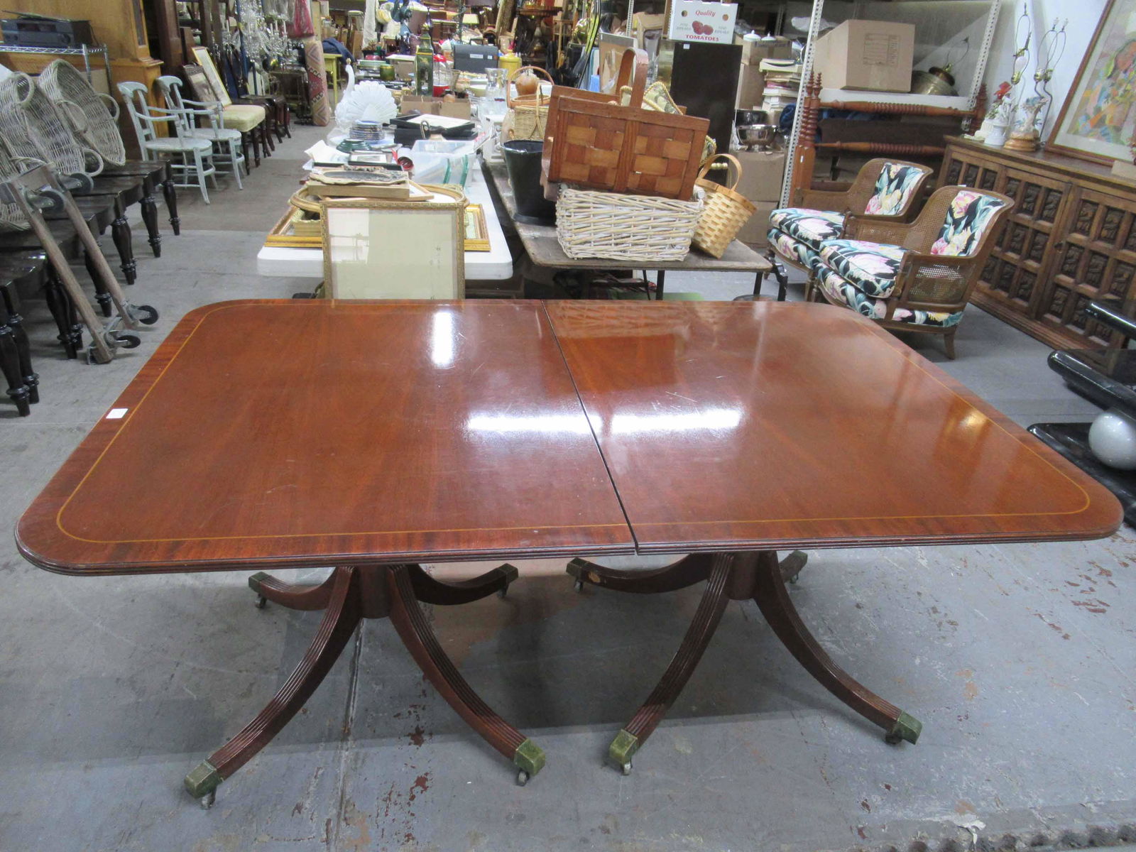 Baker Furniture Co Mahogany Dining Room Table (1 of 9)