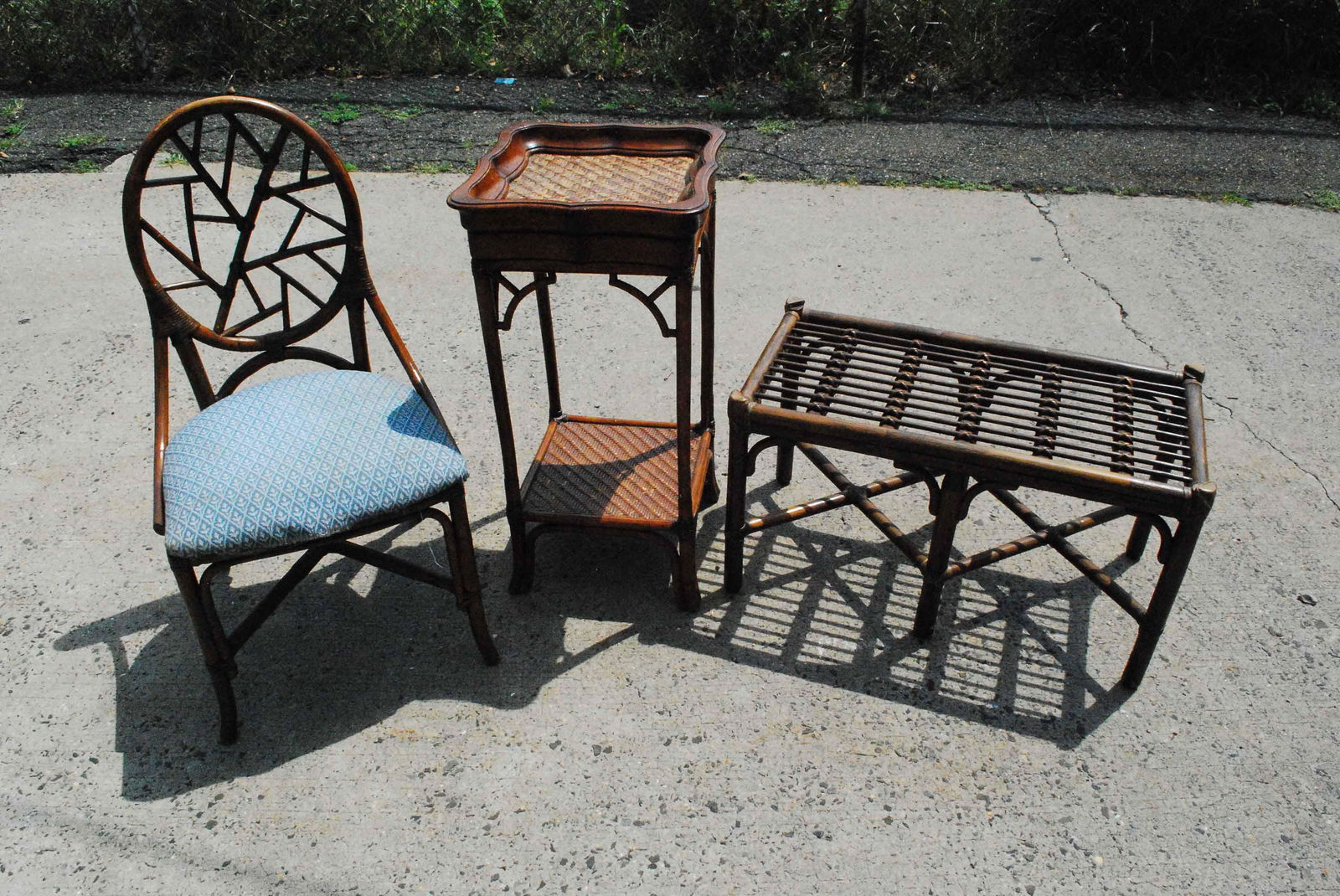 McGuire Rattan Coffee Table (1 of 6)