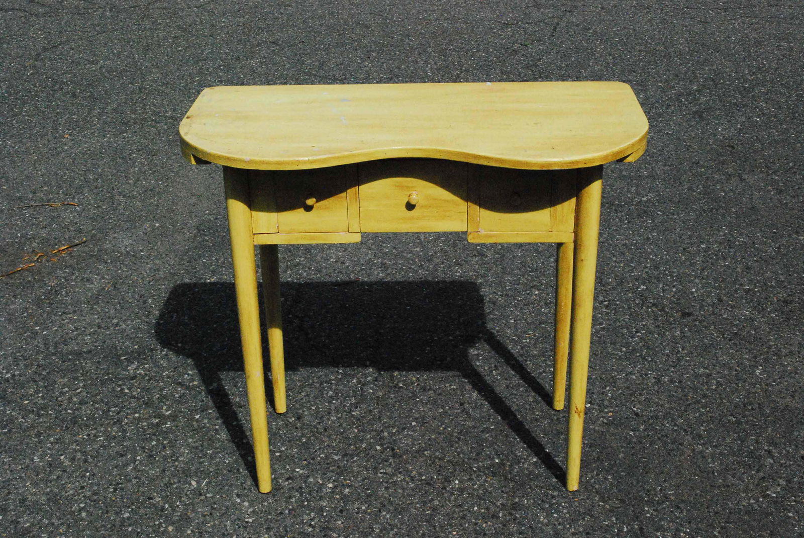 Chic Yellow Painted Dressing Table (1 of 4)