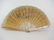 Antique Mother of Pearl Silk & Lace Painted Fan
