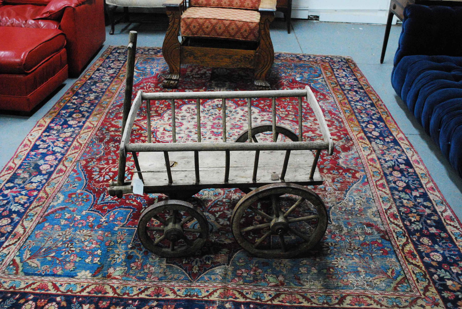 Vintage Child's Wooden Wagon (1 of 5)
