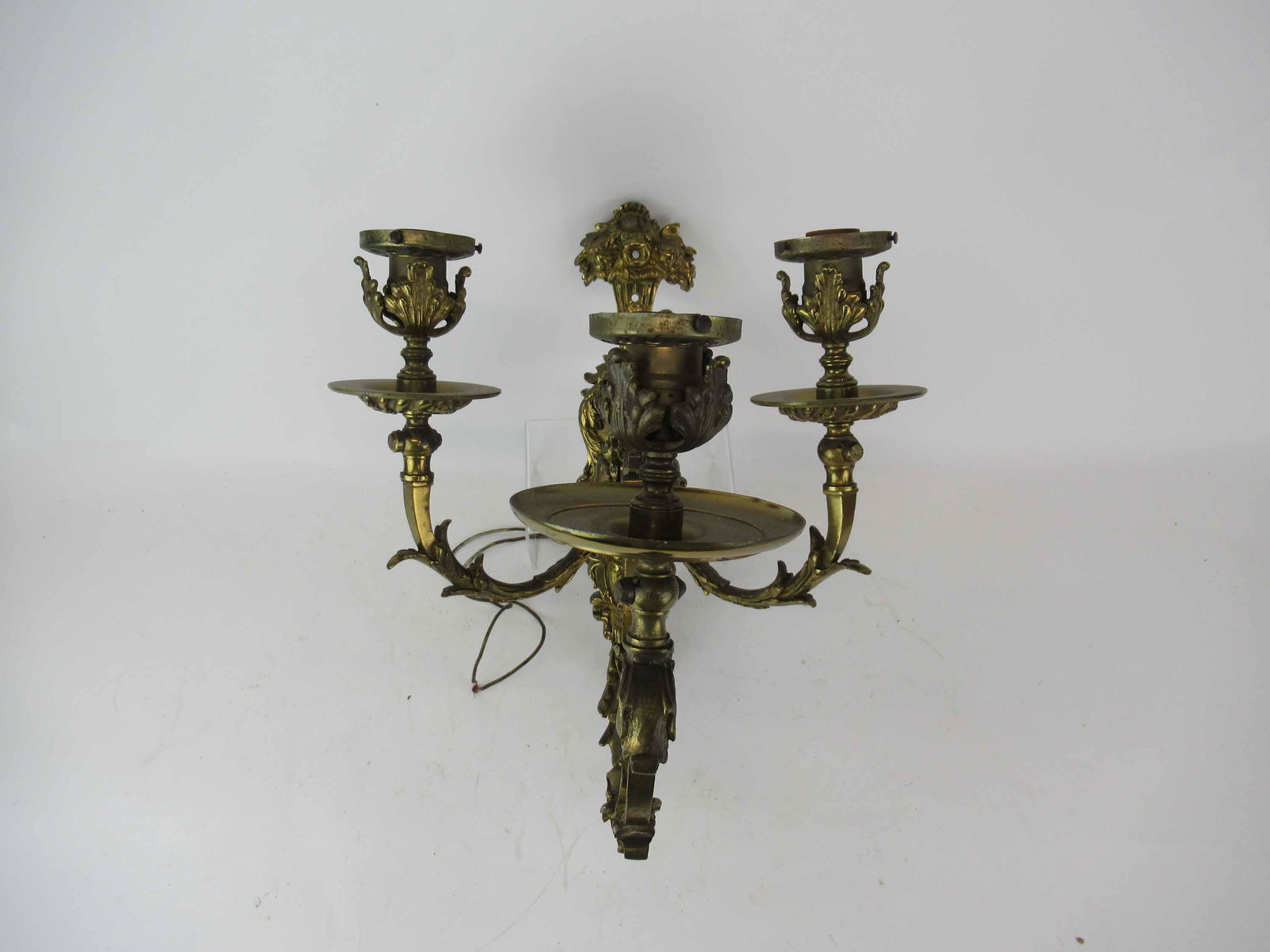 Vintage Bronze 3 Light Wall Sconce (1 of 6)