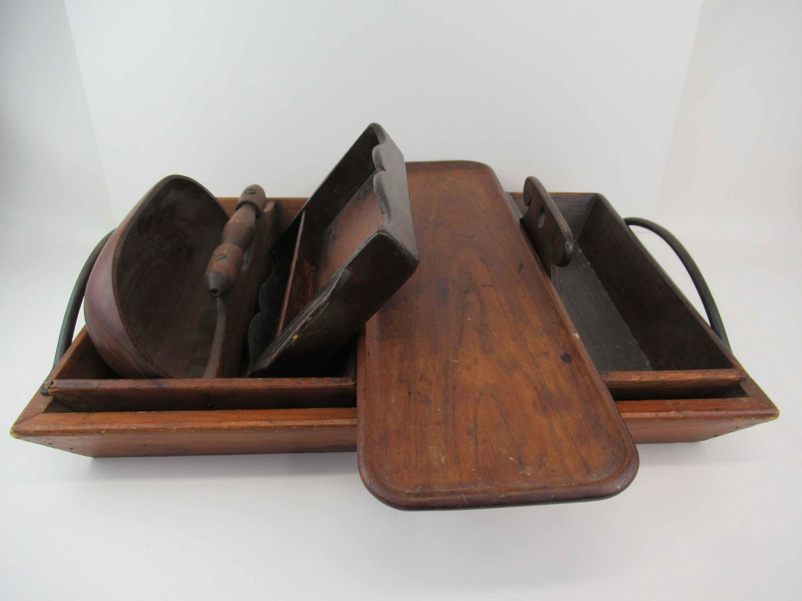 Group of Assorted Wooden Trays (1 of 4)