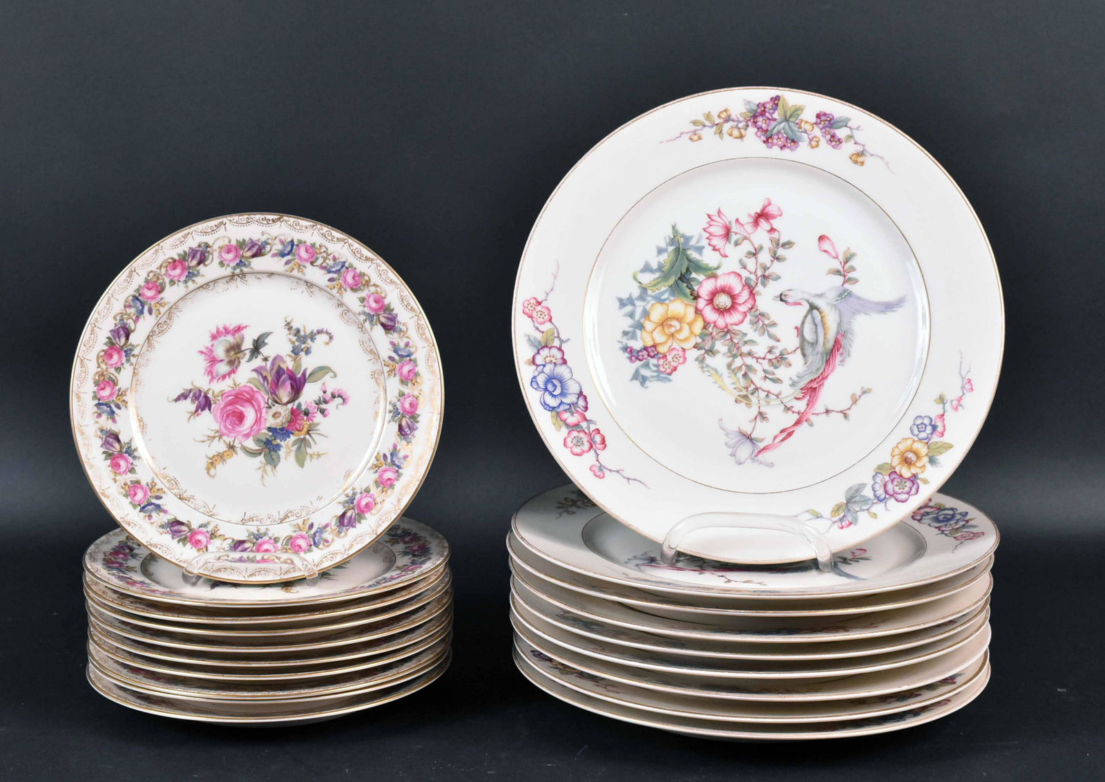 Nine Rosenthal "Phoenix" Pattern Dinner Plates (1 of 7)