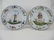 Two Antique French Faience Keller & Guerin Plates