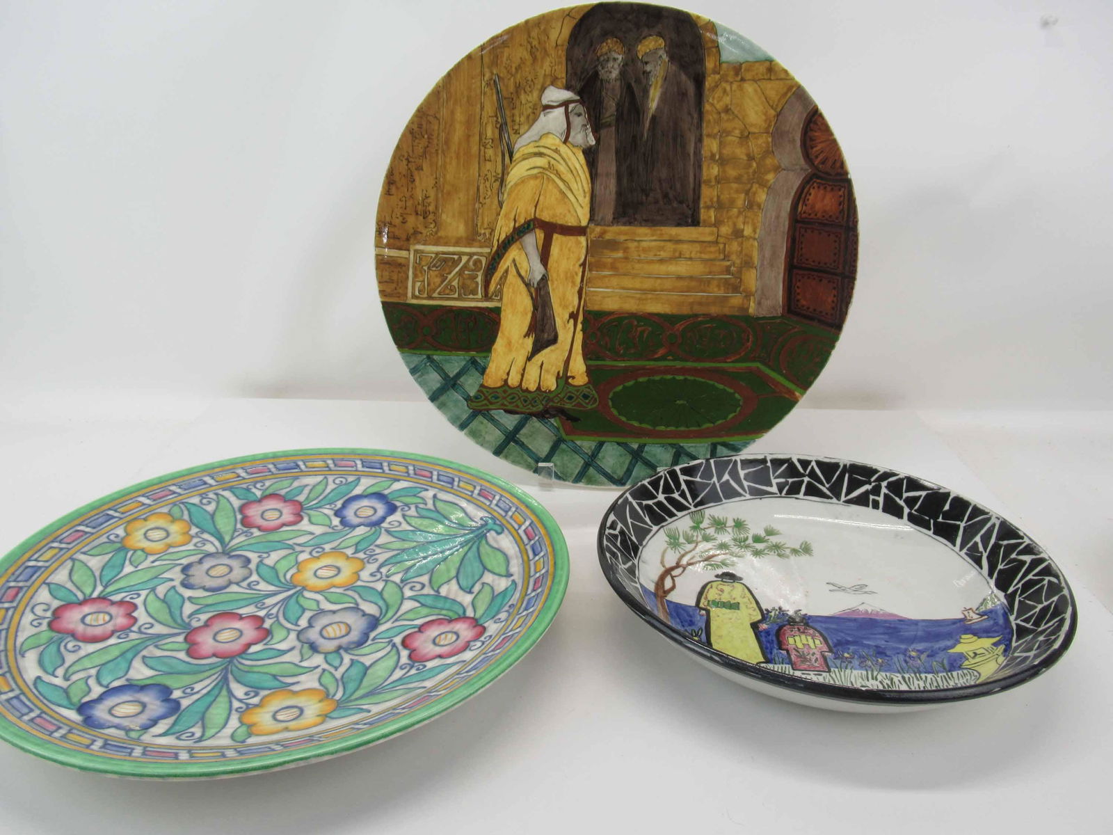 A Charlotte Rhead plate together with an assorted grou (1 of 7)