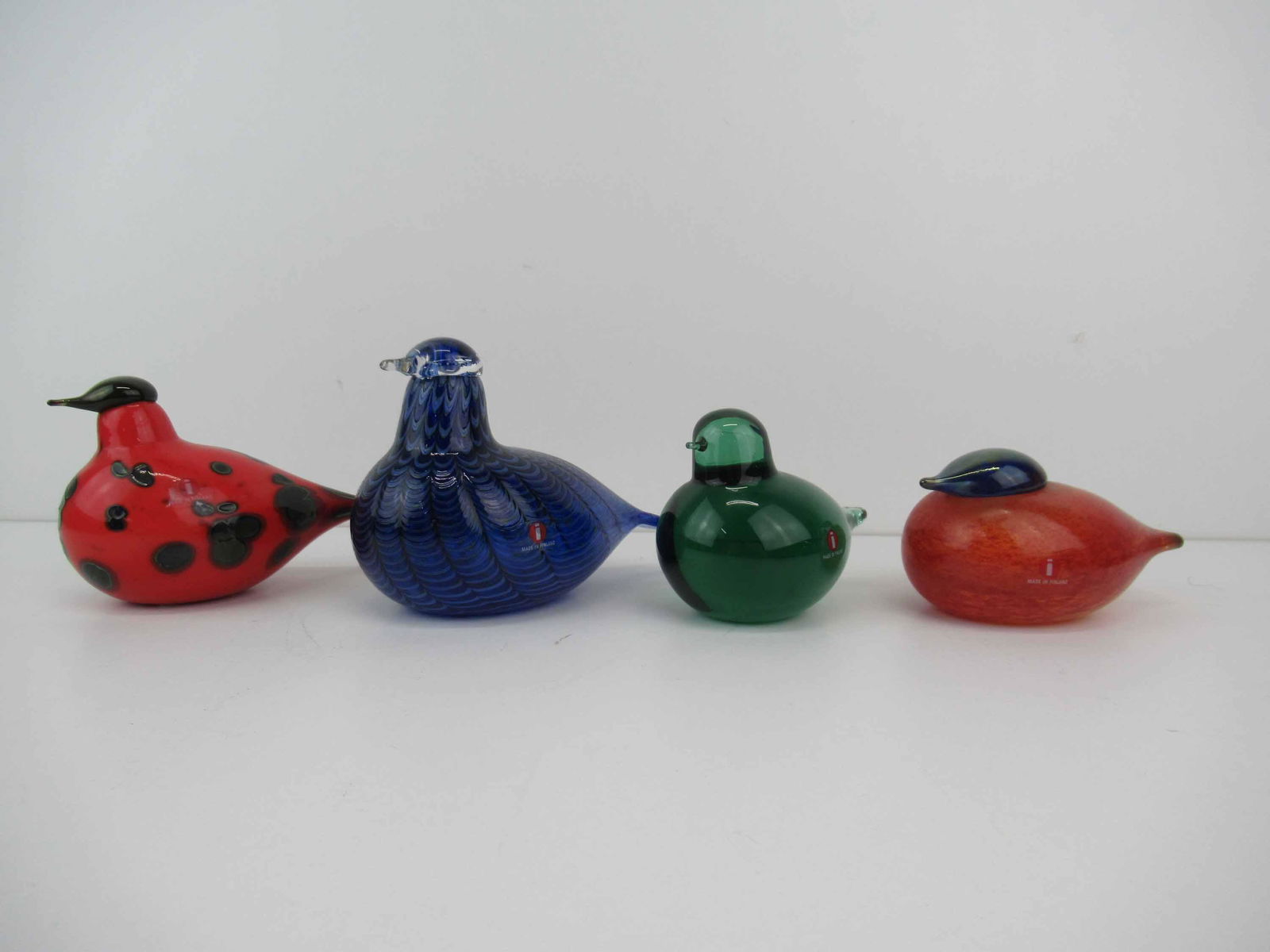 Birds By Oiva Toikka Blue Magpie Iittala Finland Art Glass Rare (10â€)