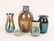 Five Contemporary Iridescent Glass Pieces