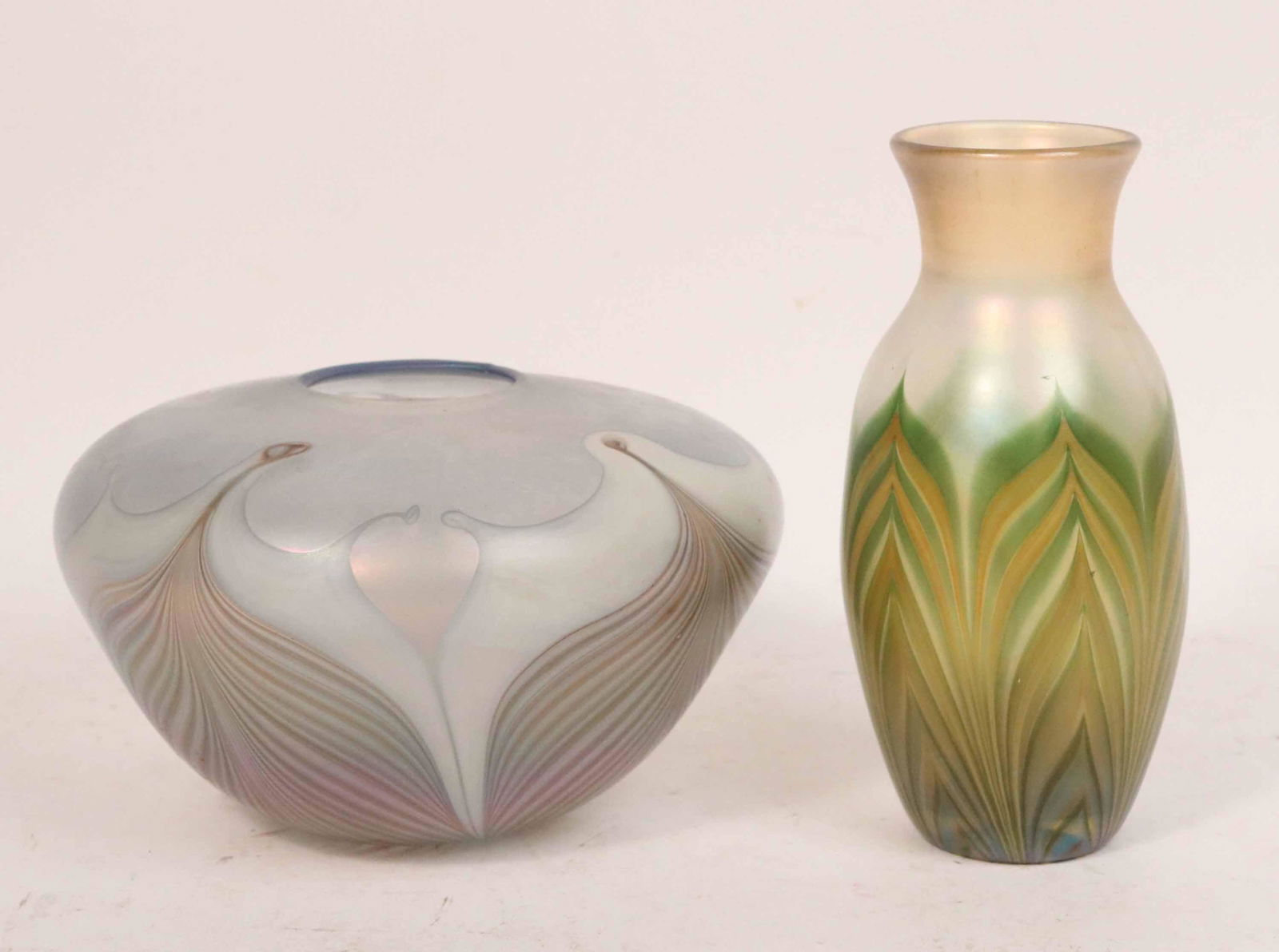 Two Iridescent Glass Vases (1 of 6)