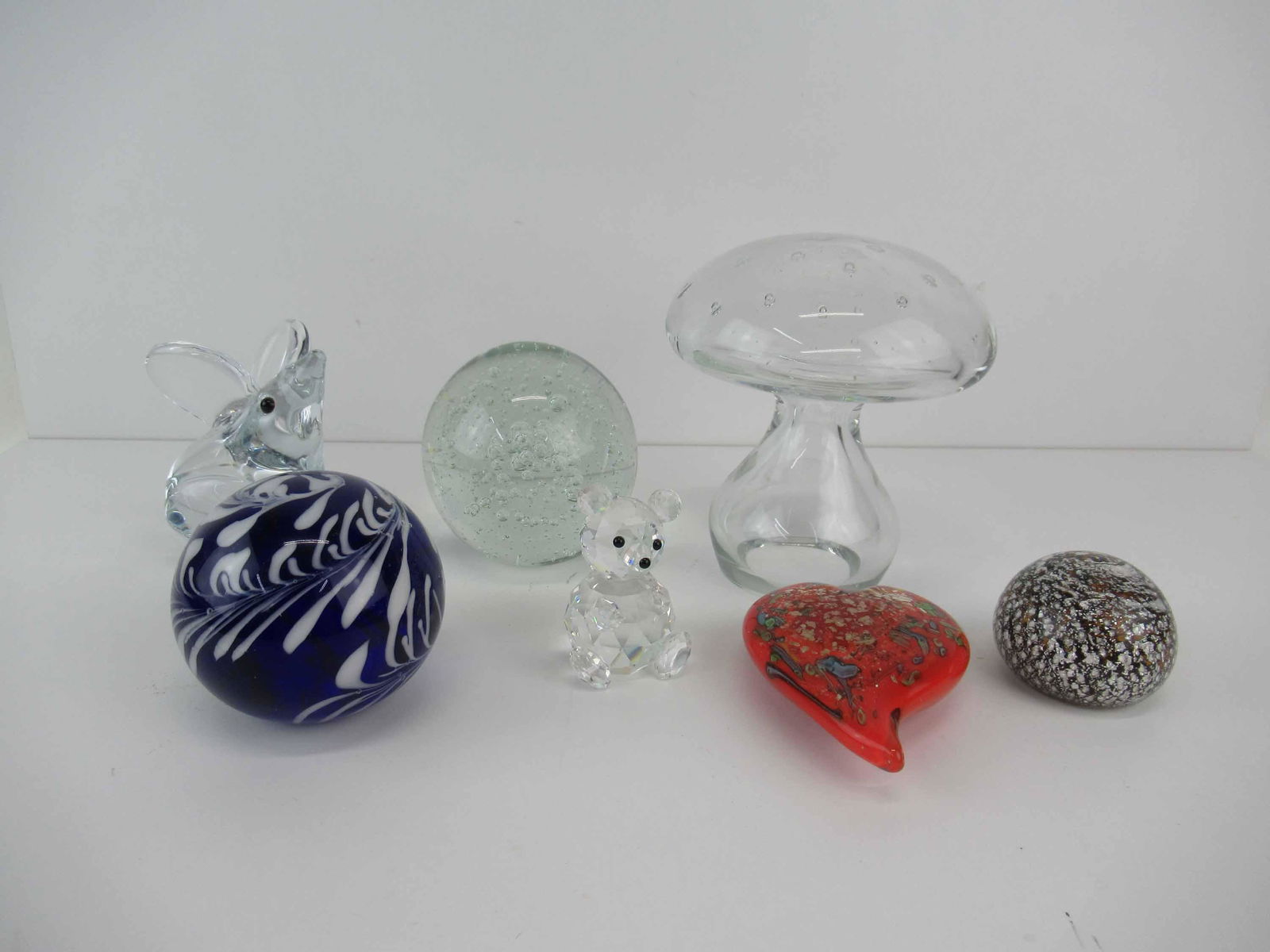 Group of Assorted Crystal Paperweights (1 of 7)