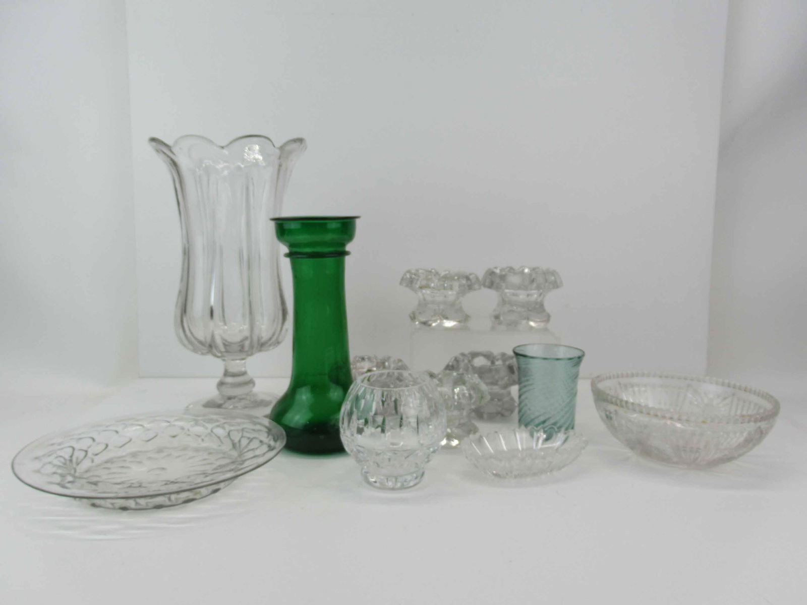 Group of Assorted Antique Glass Table Articles (1 of 16)