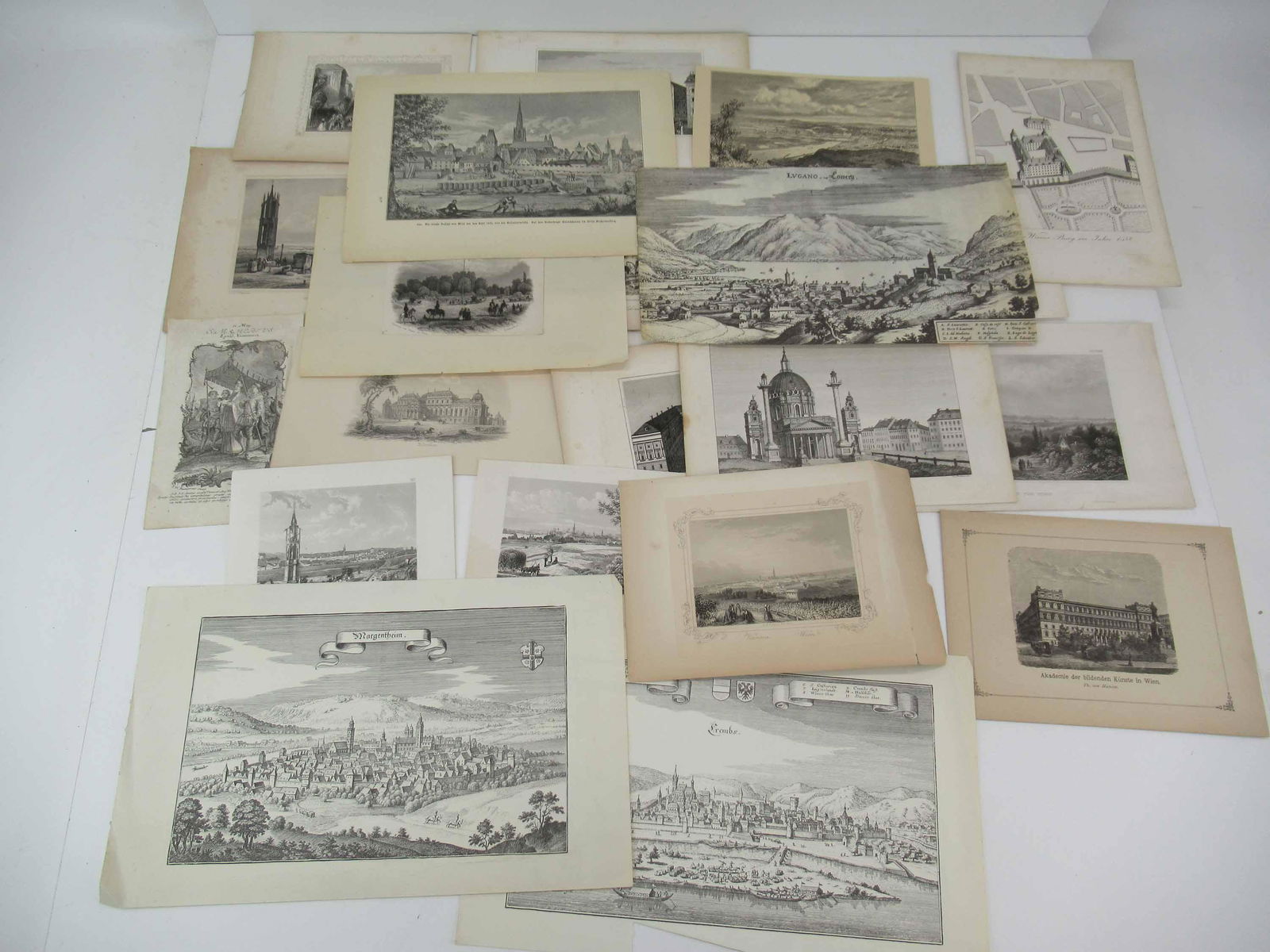 Group of Antique Prints and Engravings of Vienna (1 of 5)