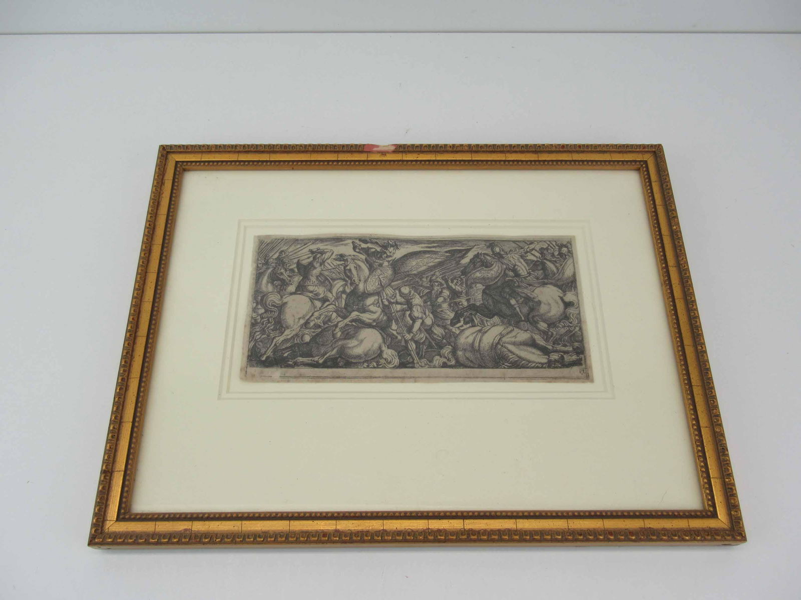 Antique Antonio Tempesta Etching Battle Scene (1 of 5)