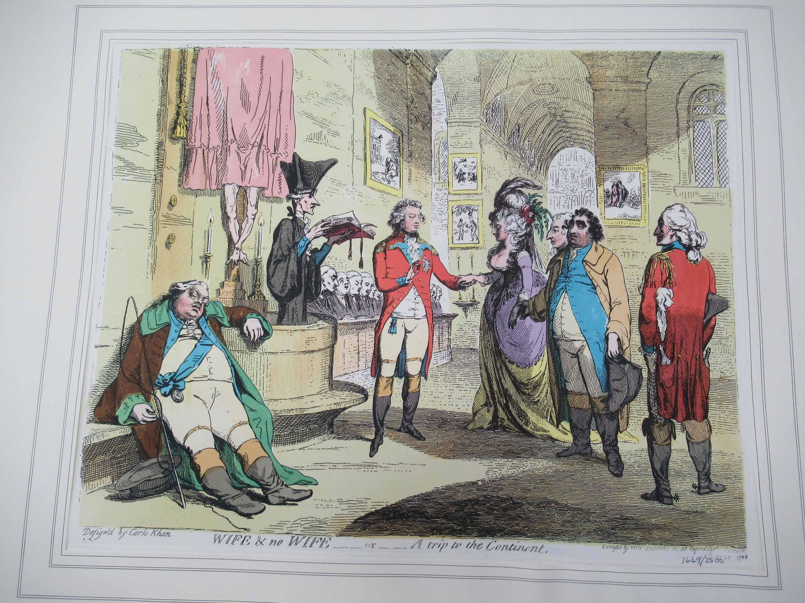 Five Portrait Caricatures By James Gillray: Five Portrait Caricatures By James Gillray in a limited and numbered edition of 1649/2500, The Sunday Times Magazine 1969. Used condition 19 1/2" x 28 1/2"