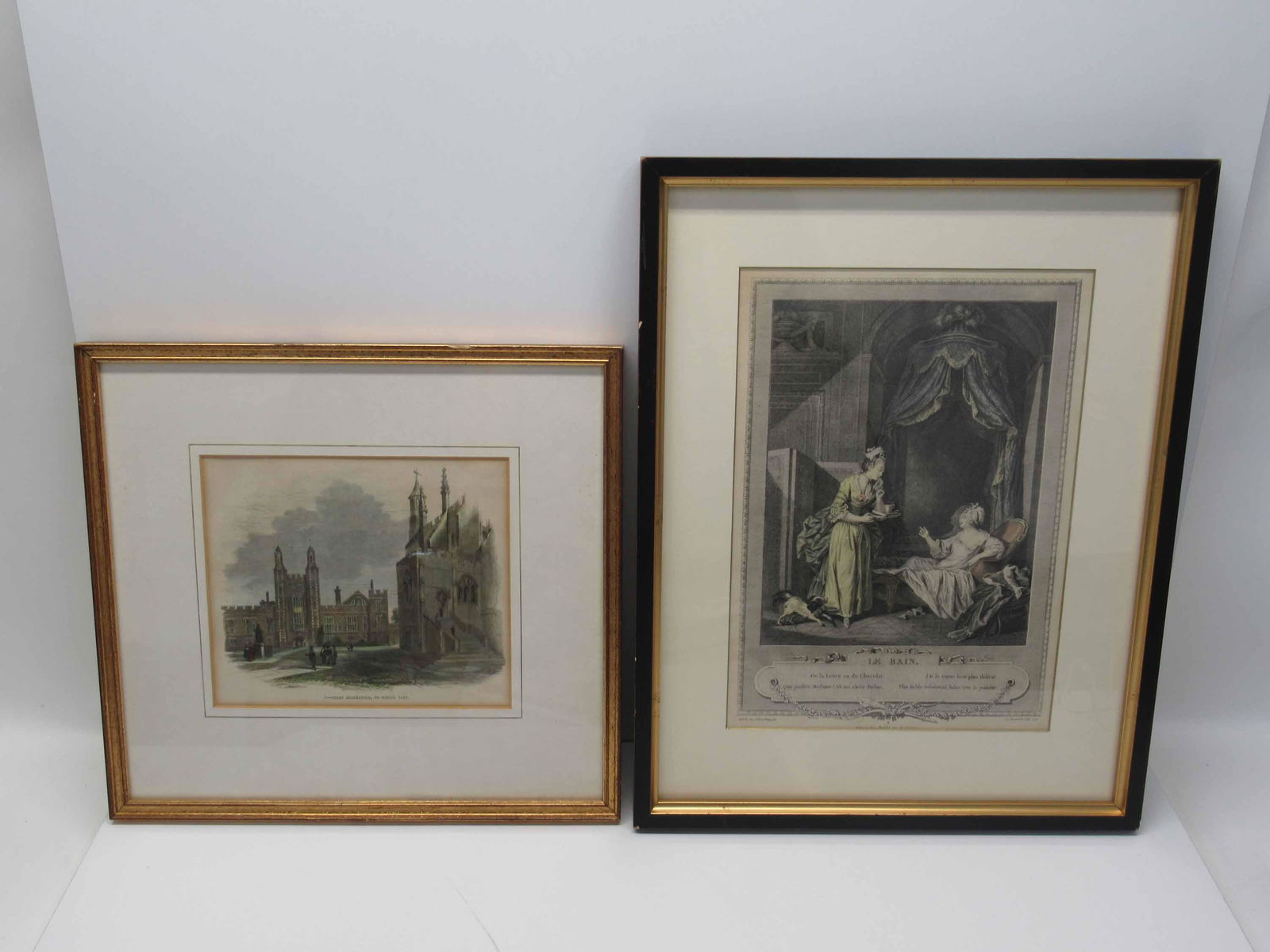 Two Continental Hand Colored Engravings (1 of 10)