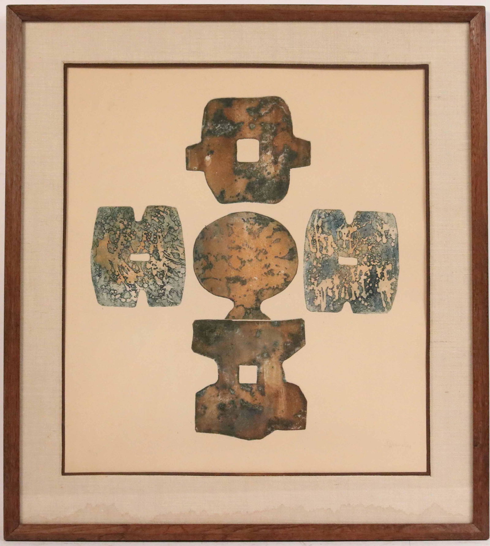 Ferdinand Springer, Colored Lithograph of Tsuba (1 of 7)