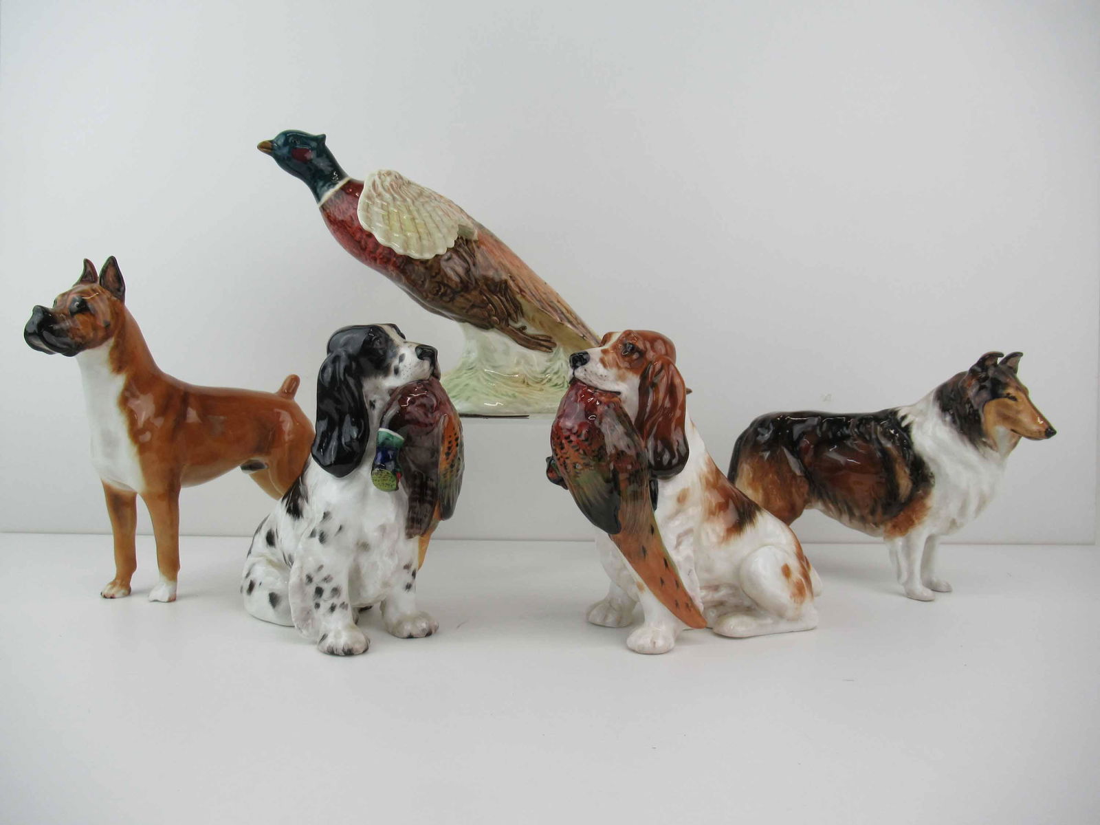 Pair of Royal Doulton Spaniel Dogs with Pheasants (1 of 14)