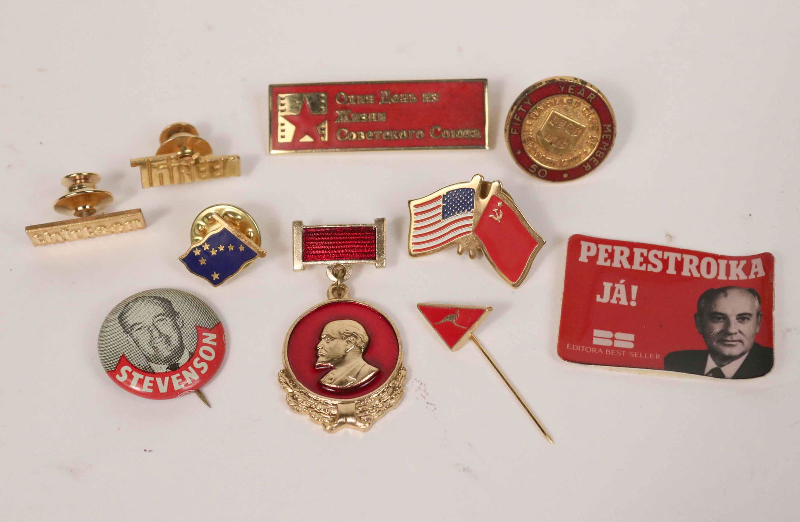 Russian and American Political Pins (1 of 4)