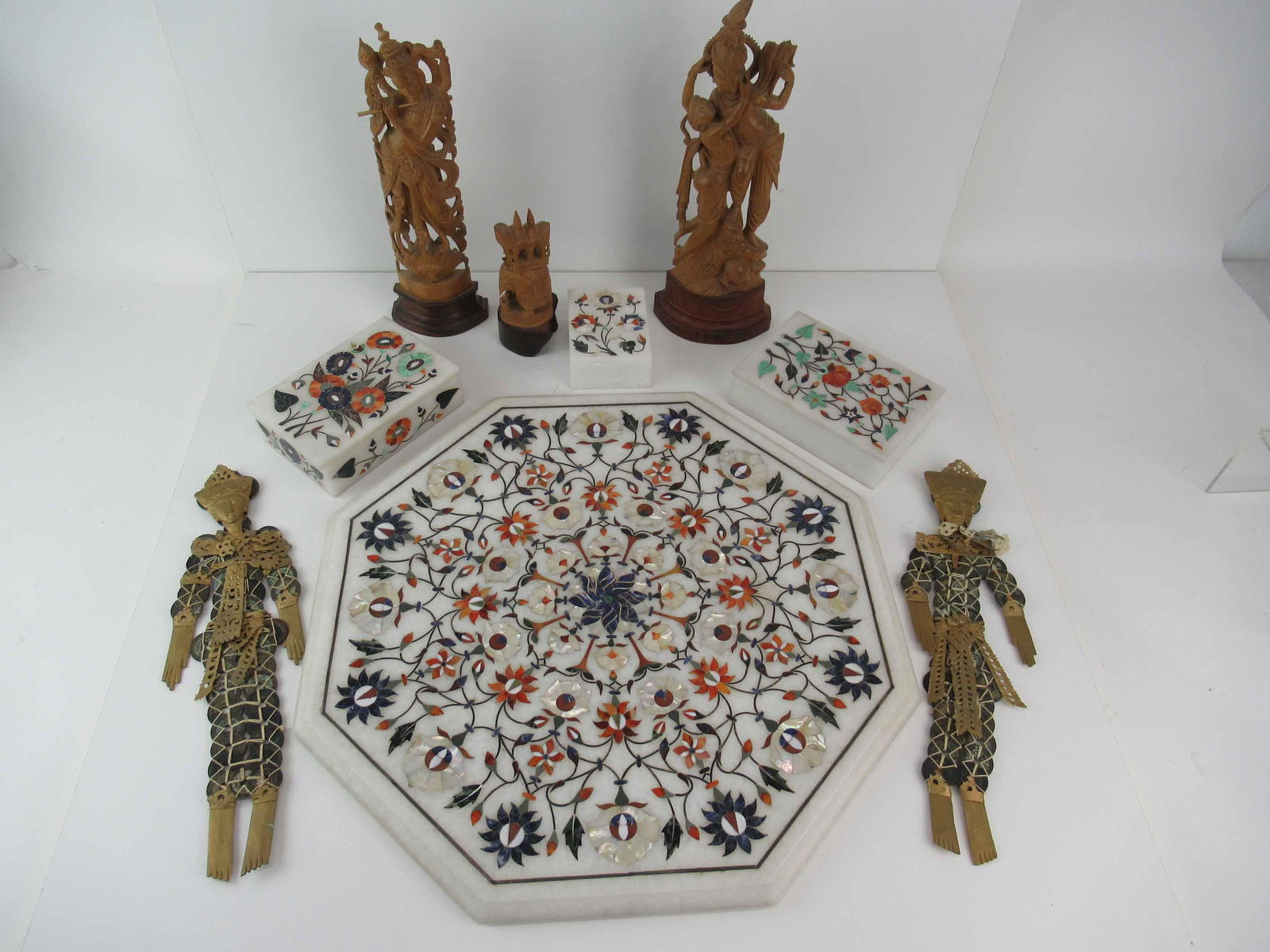 Carved Wooden Sandalwood Lovers Deity (1 of 16)