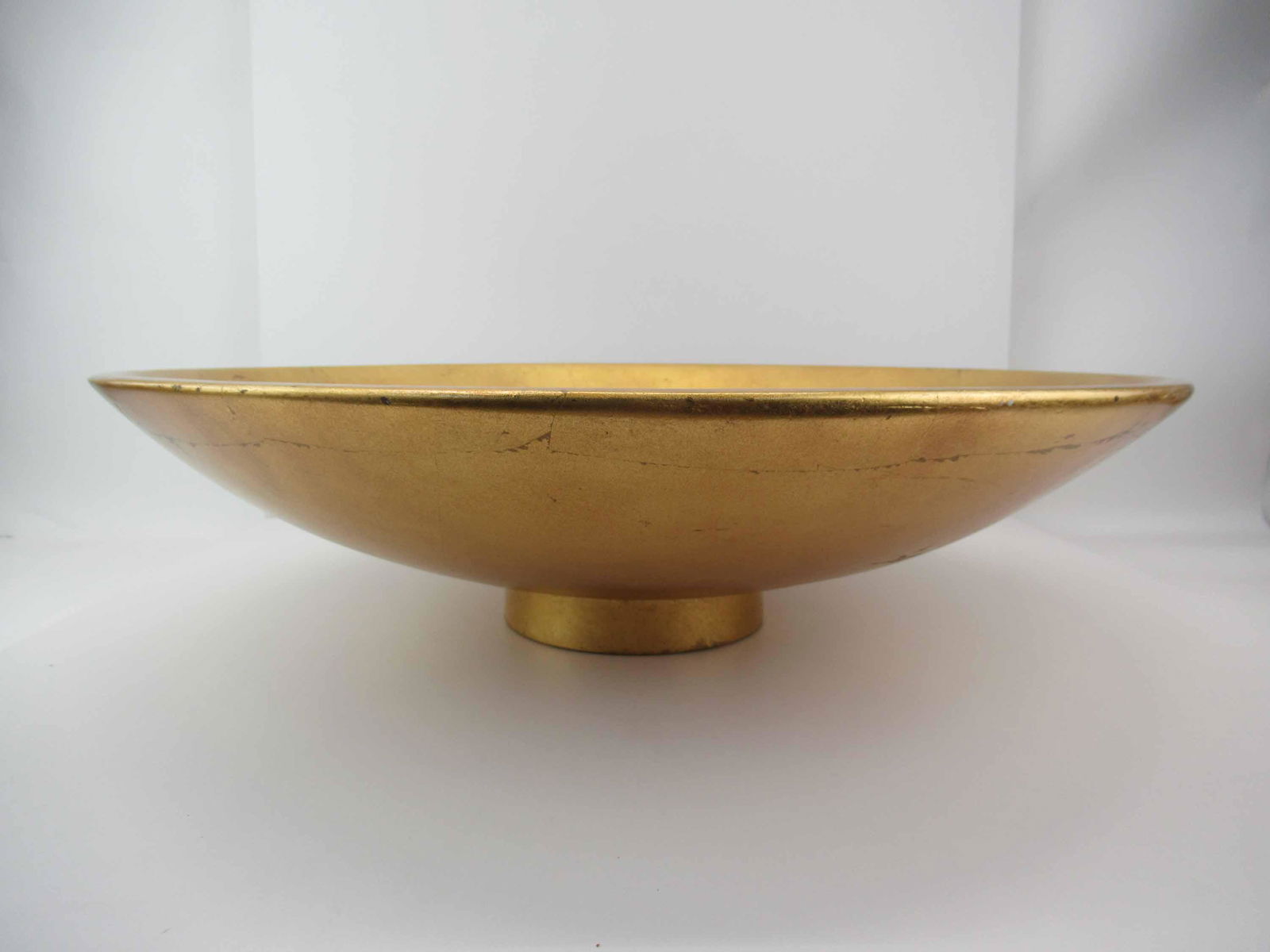 Large Gilt Painted Center Bowl (1 of 6)