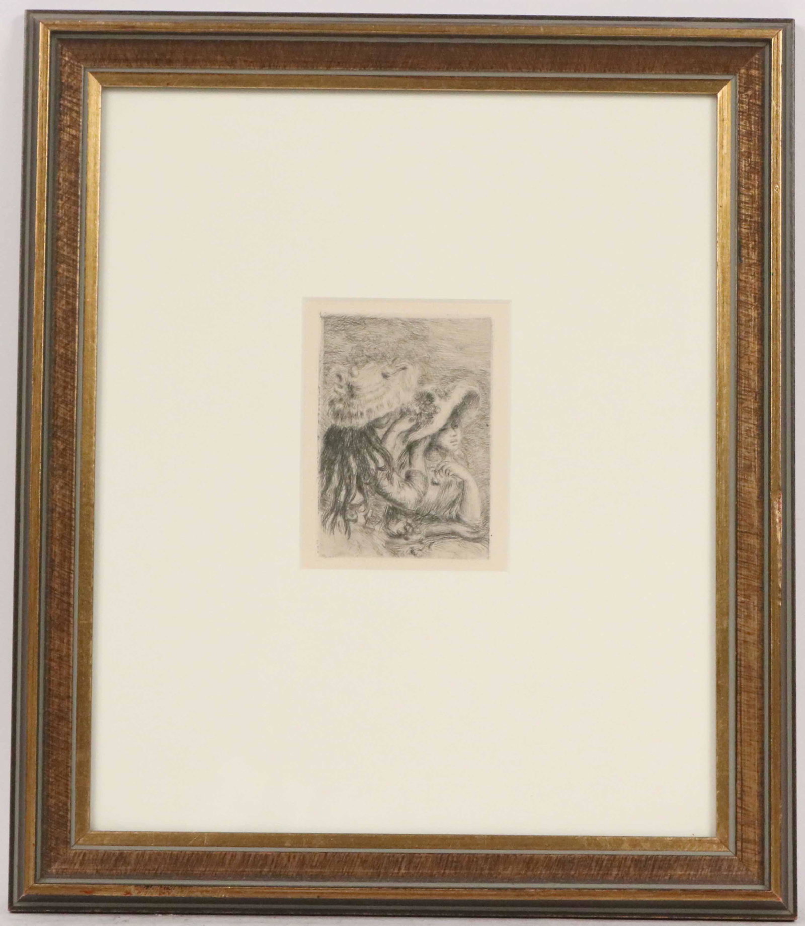 Engraving on Paper, Le Chapeau Epingle, Renoir: Signed in plate (Pierre Auguste) Renoir (French, 1841-1919) c. 1894, second state with margins. Image: 4-3/8"h x 3-1/4"w Overall: 16-1/2"h x 14-1/4"w Provenance: Property from the Estate of Dr. Samy I