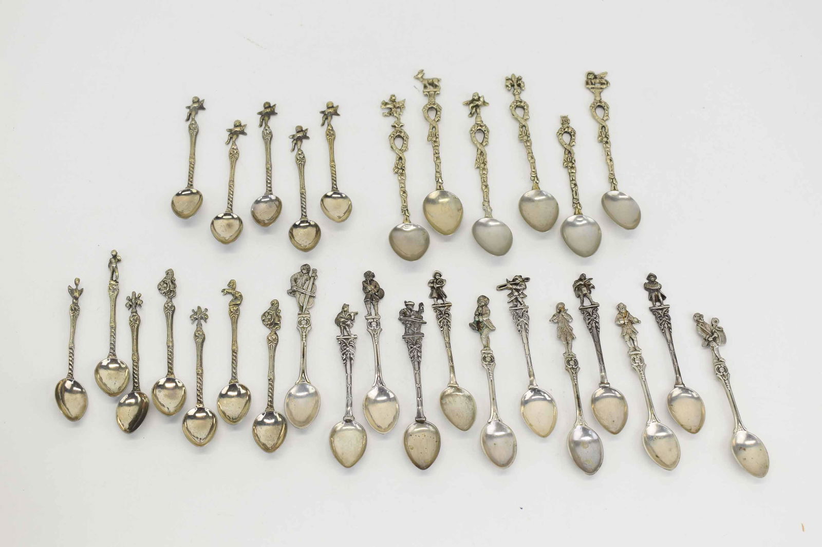 Twelve 800 Silver Musical Souvenir Spoons (1 of 8)
