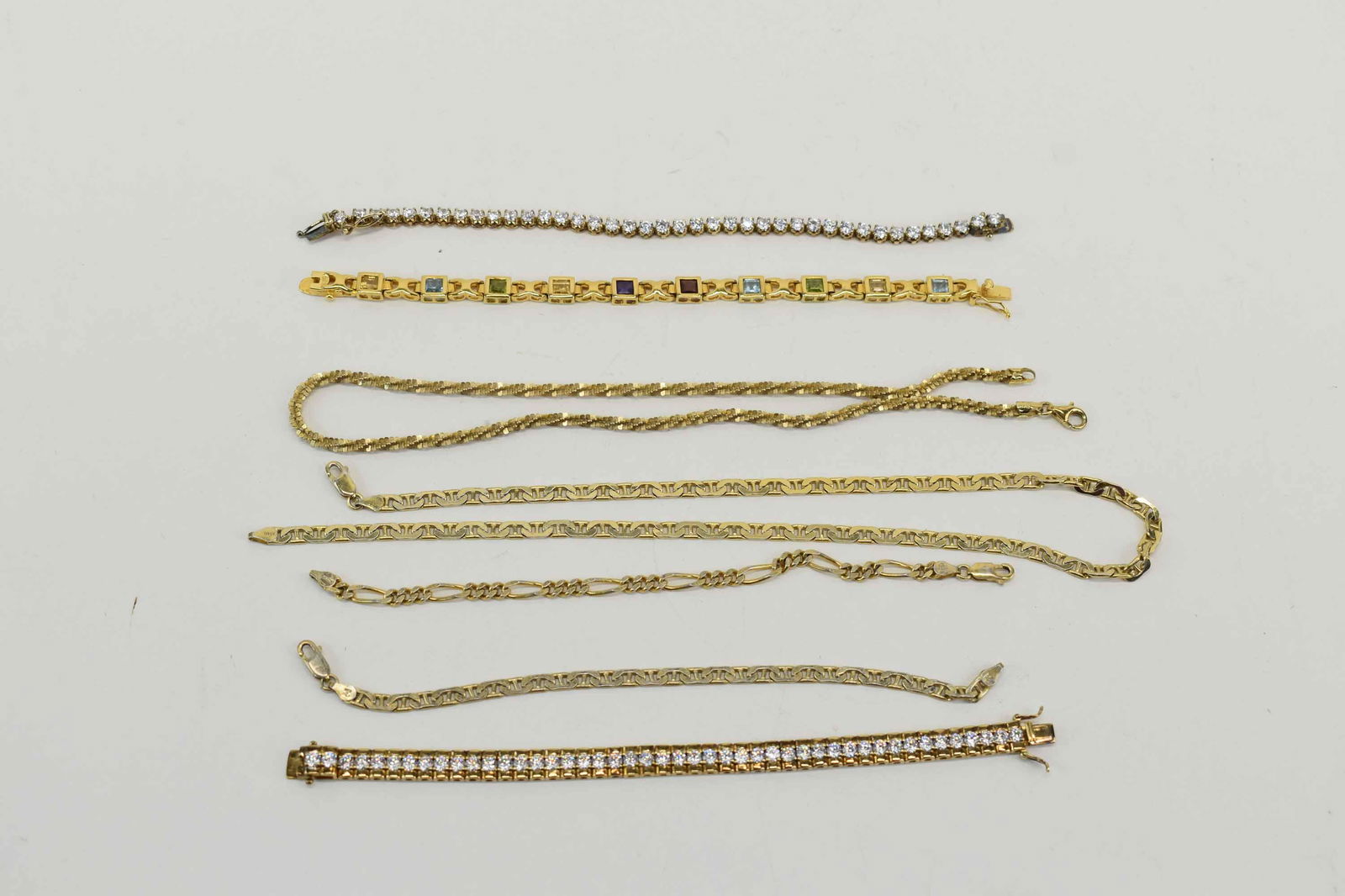 Sterling Silver Vermeil Necklace and Bracelets (1 of 4)