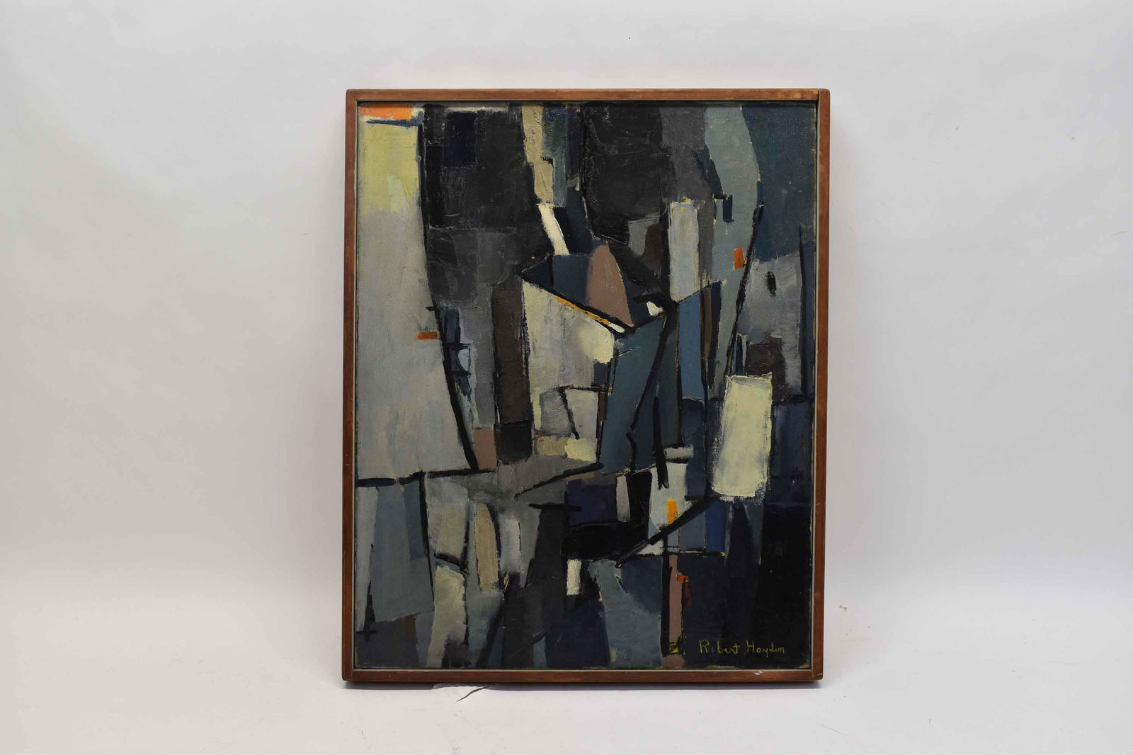 Modern Oil on Canvas of City Scape (1 of 5)