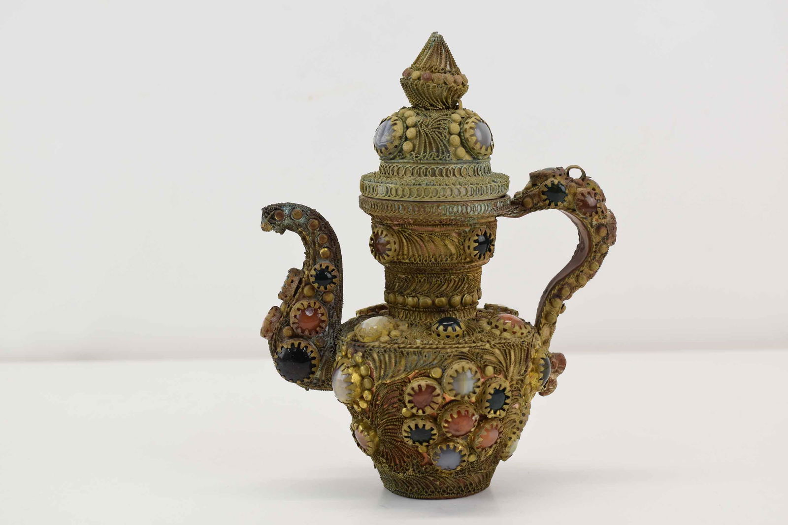 Chinese Copper Wire Inlay Pot (1 of 8)