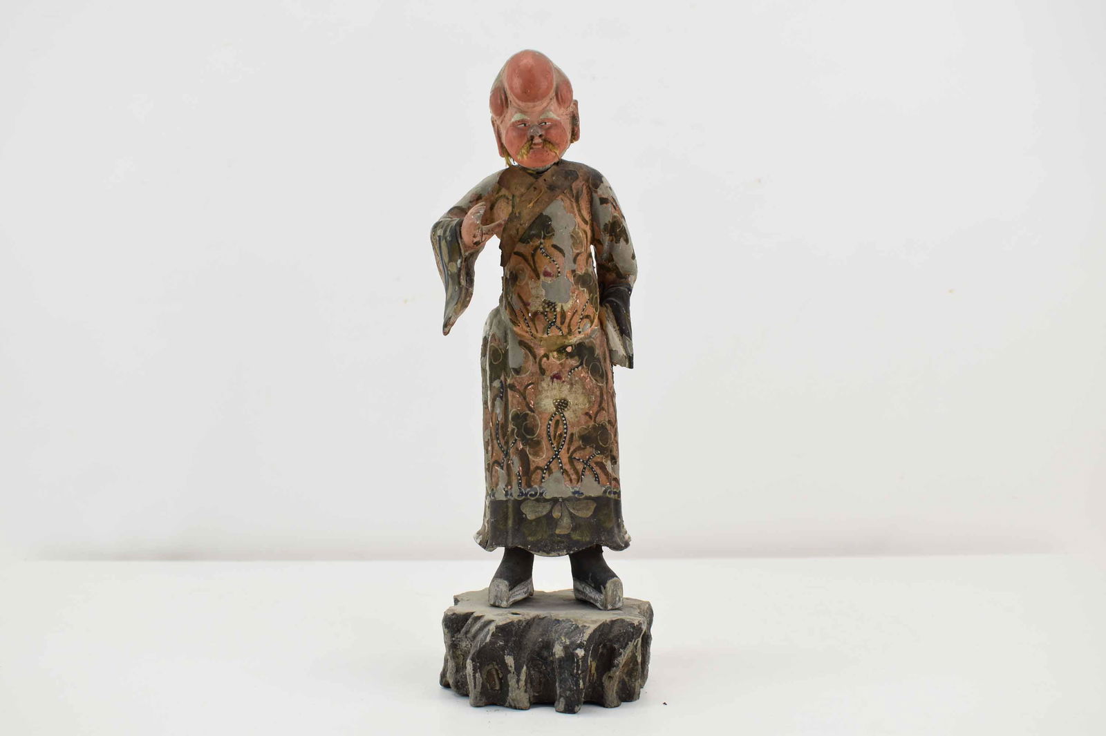 Antique Chinese Polychrome Pottery Figure (1 of 9)