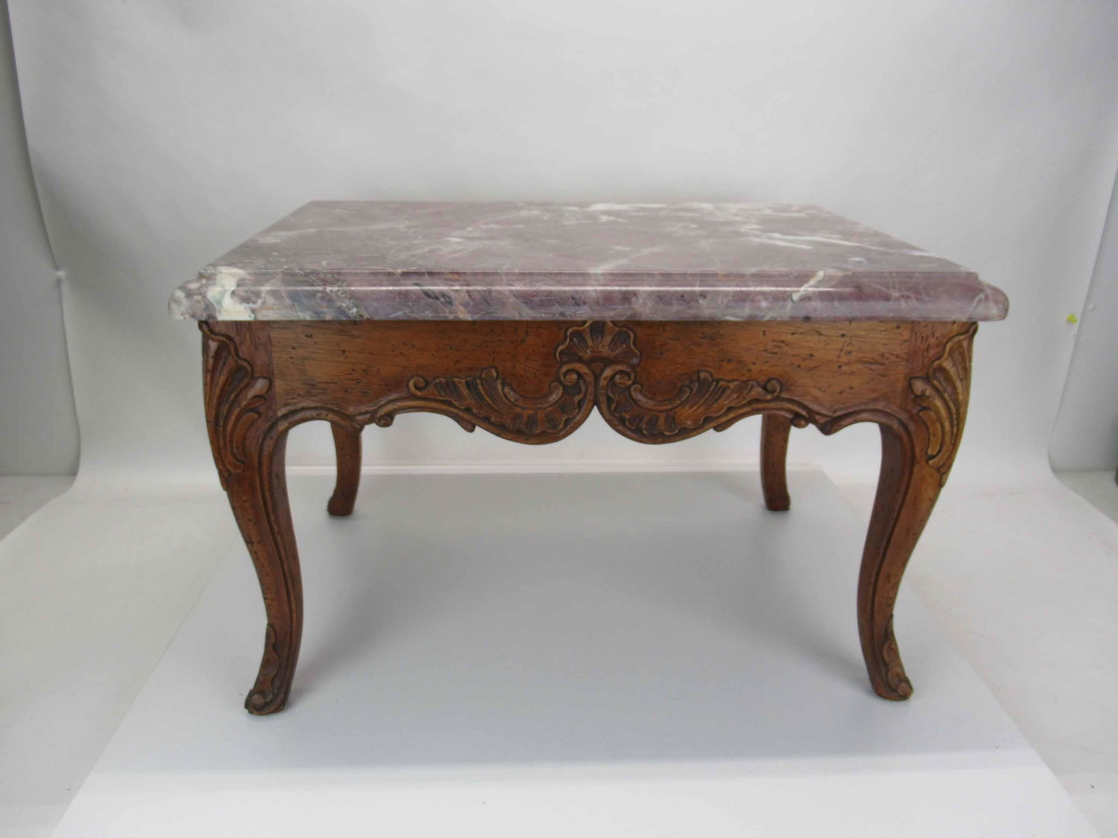 Louis XV Style Marble-Top Low Table (1 of 5)