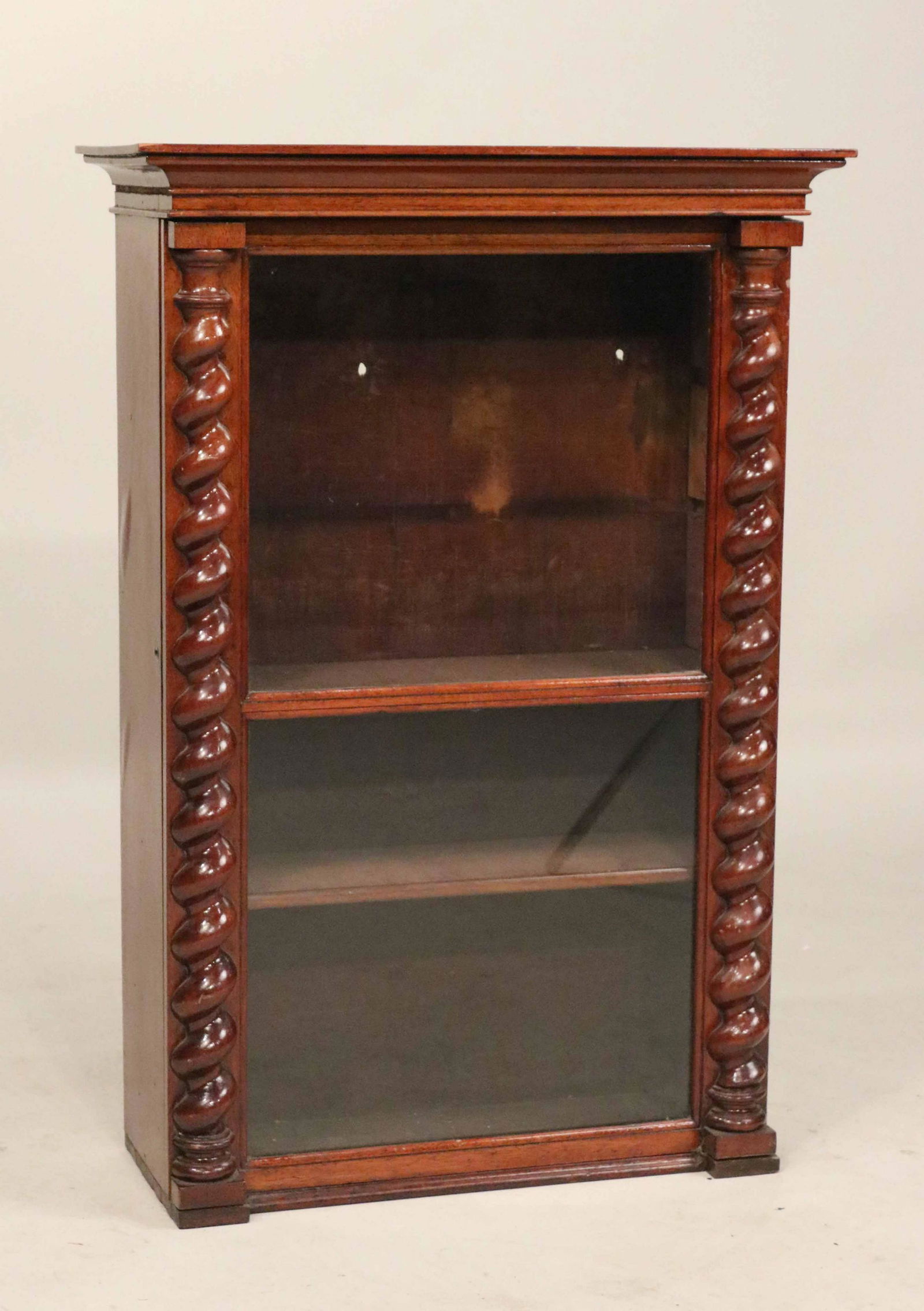 Victorian Walnut Hanging Display Cabinet (1 of 3)