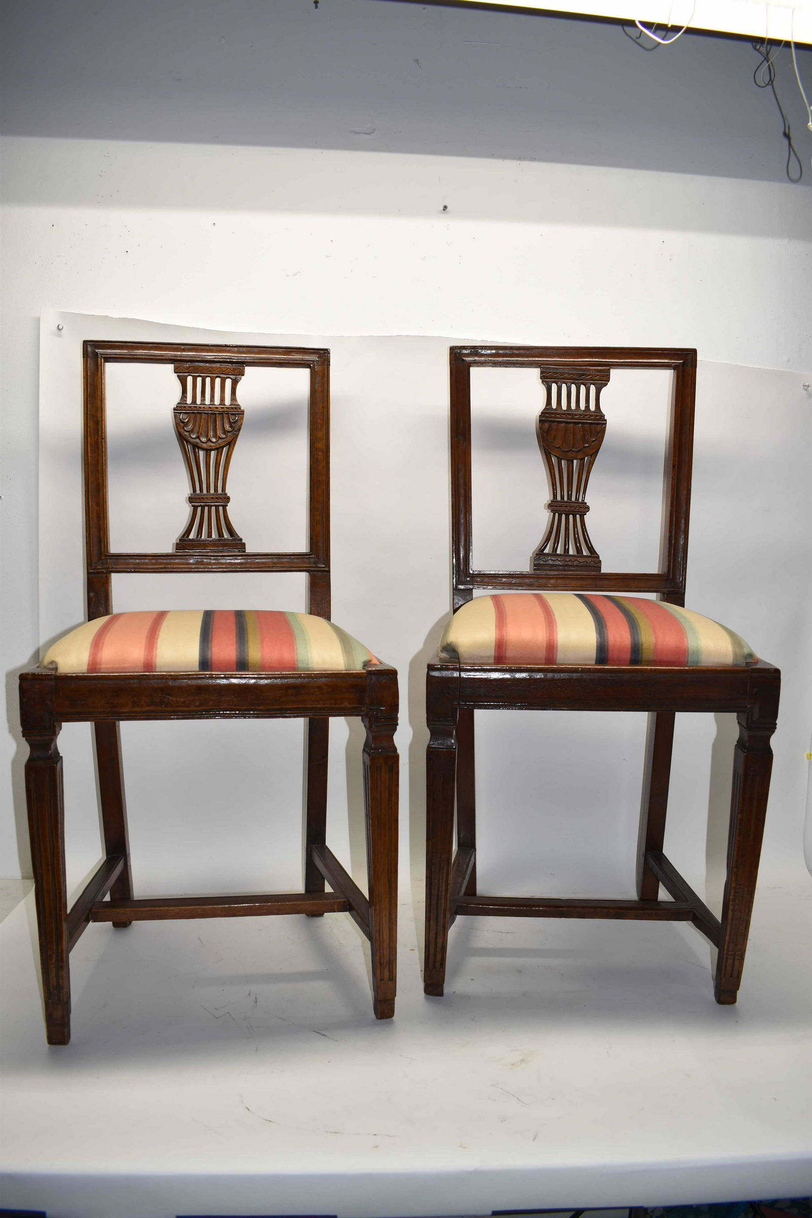 Antique Pair of Louis XVI Style Side Chairs (1 of 16)