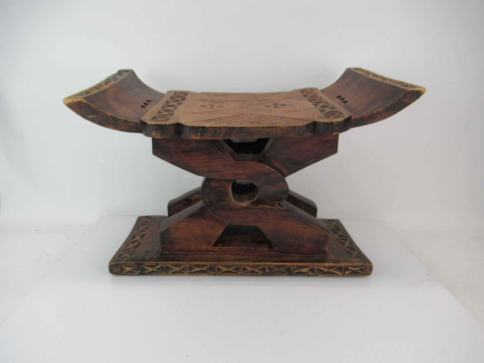 Hand Carved African Ashanti Wooden Stool (1 of 4)