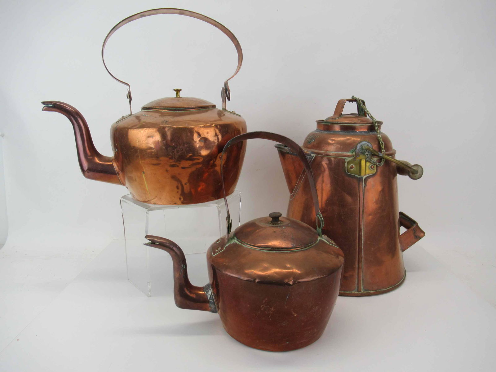 3 Antique Copper Kettles (1 of 11)