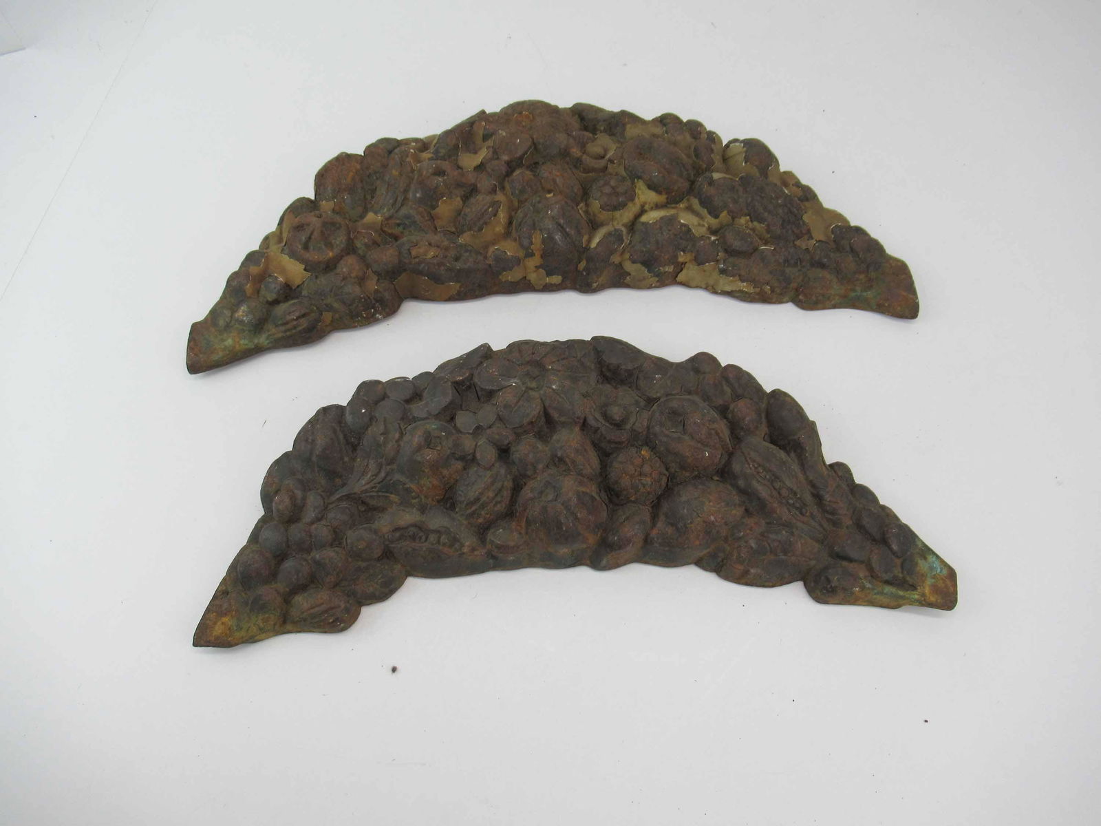 Pair of Cast Iron Fruit & Floral Elements (1 of 7)