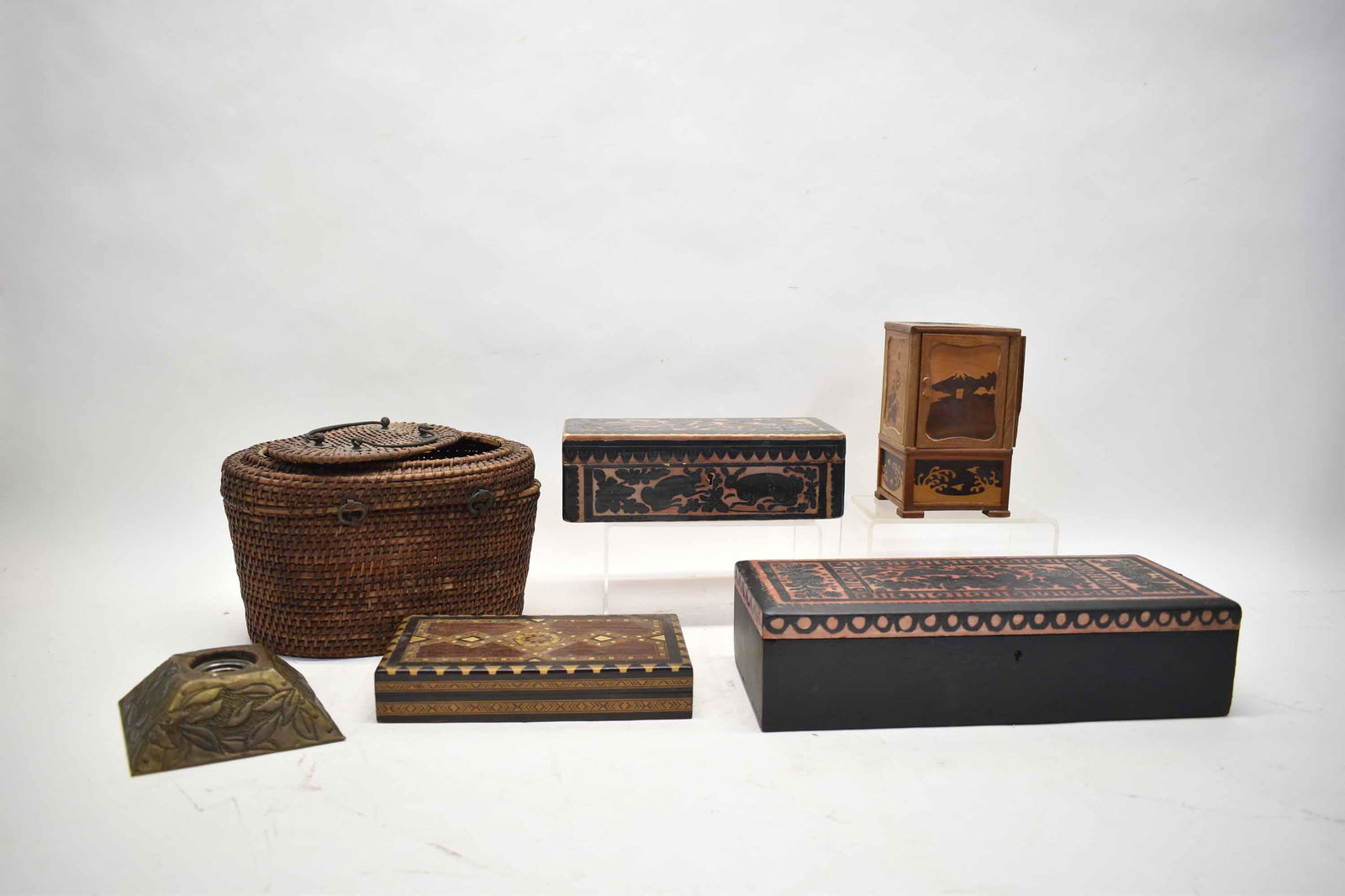 Japanese Puzzle Cigarette Box with Inlay (1 of 7)