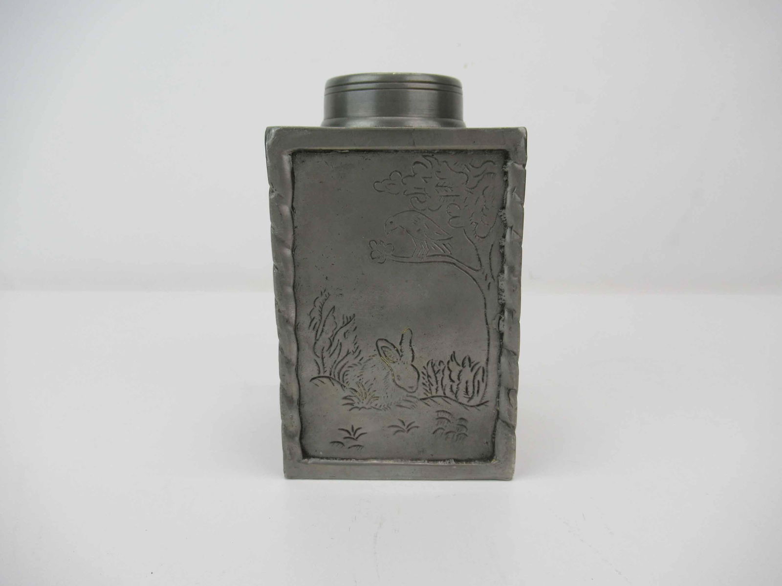 Antique German Pewter Tea Caddy (1 of 3)