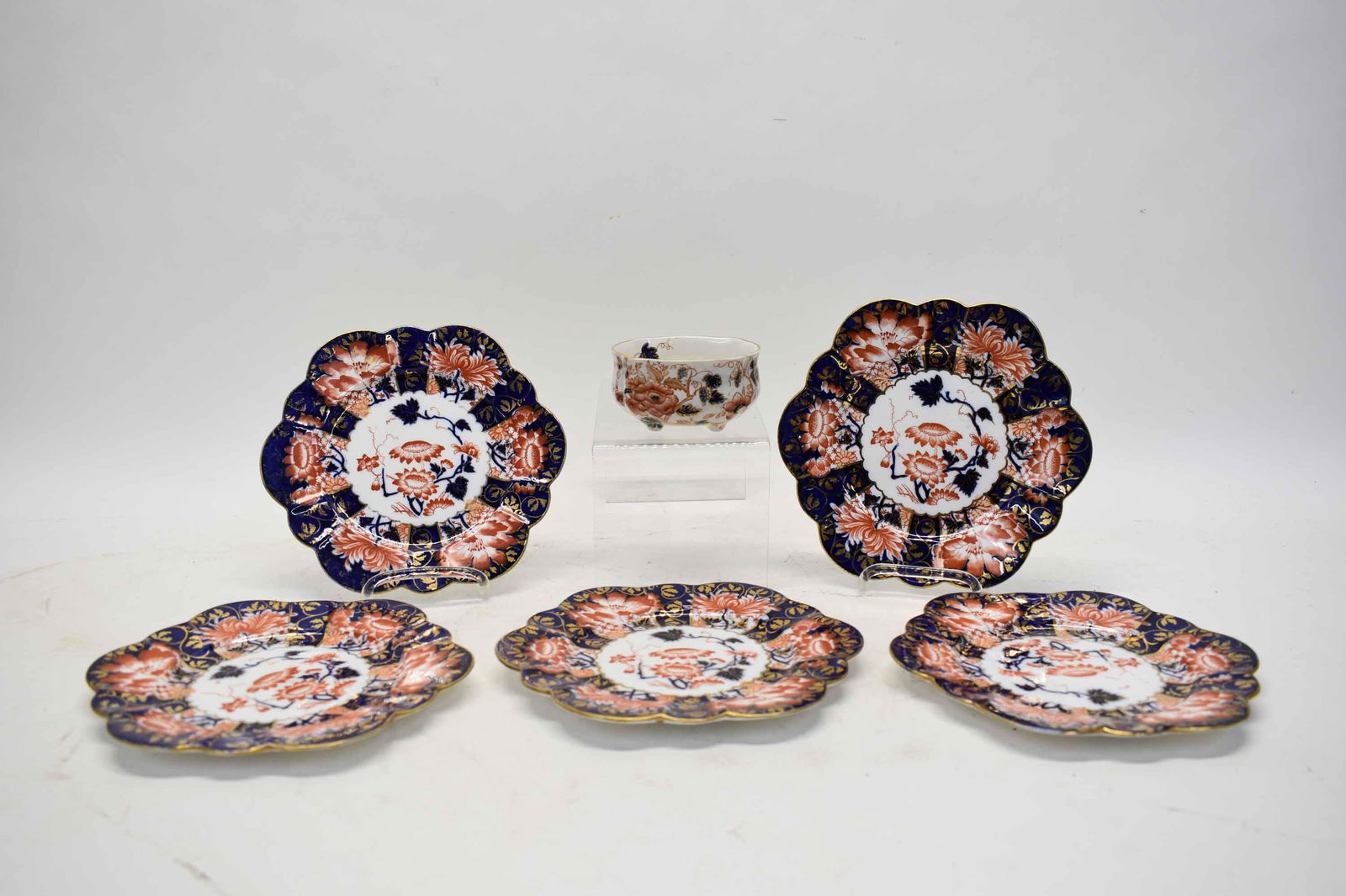 Set of Antique Wileman 5 Imari Style 7" Plates (1 of 6)