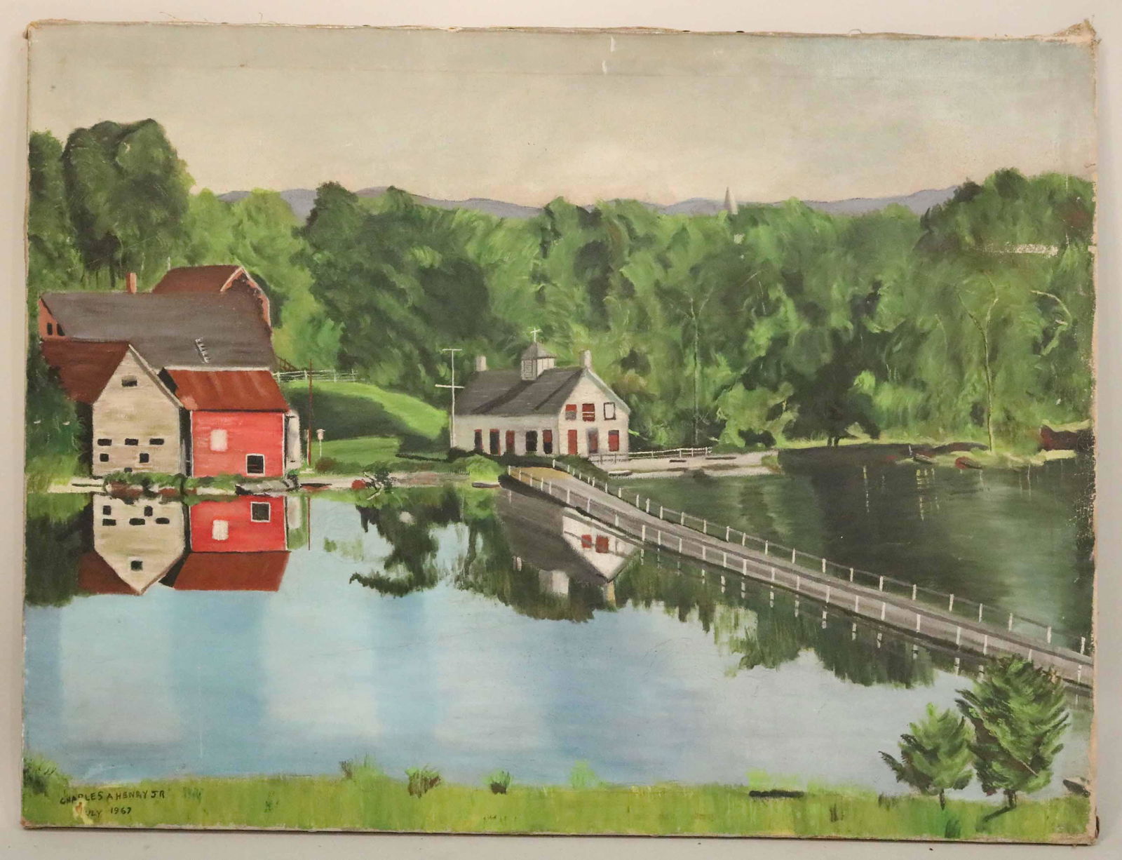 Charles A Henry, Oil on Canvas, "Reflections" (1 of 6)