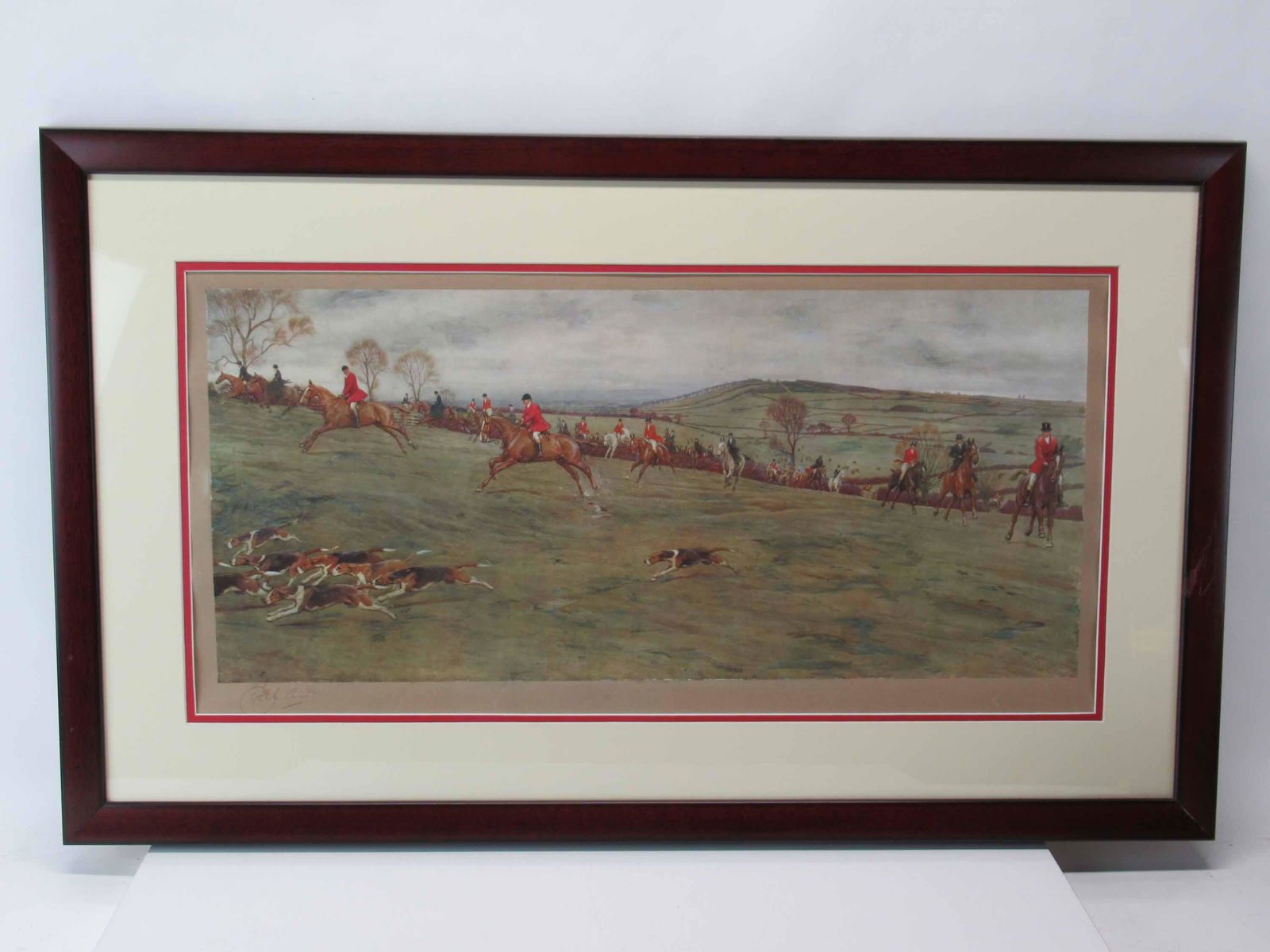 Cecil Aldin Signed Hunting Lithograph (1 of 5)