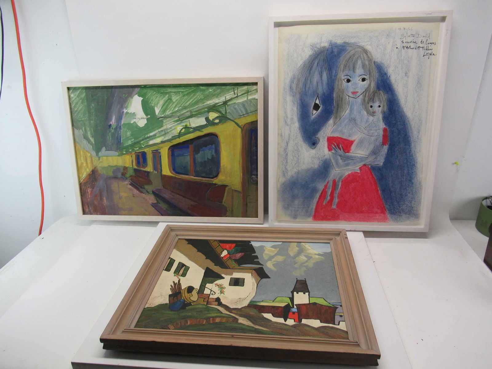 Sylvette David Mixed Media on Paper (1 of 7)