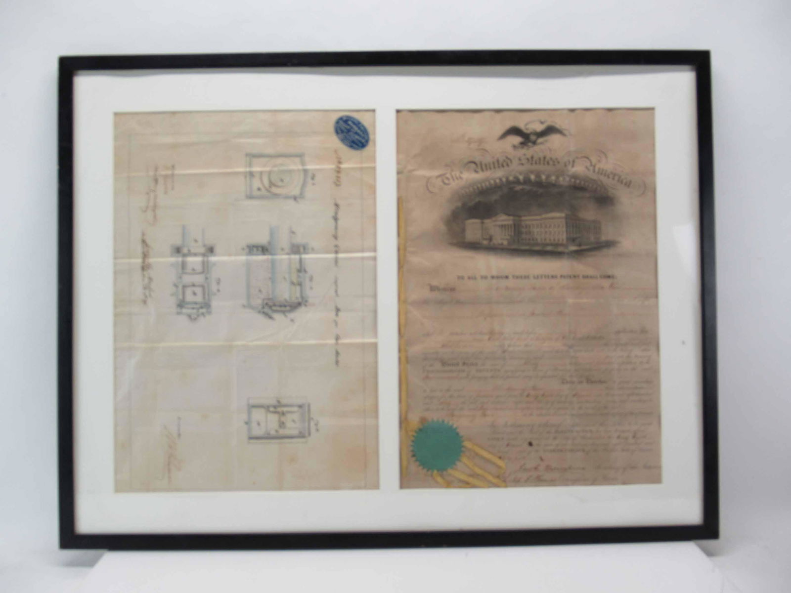 Antique Framed Patent for Box Car Axles (1 of 4)