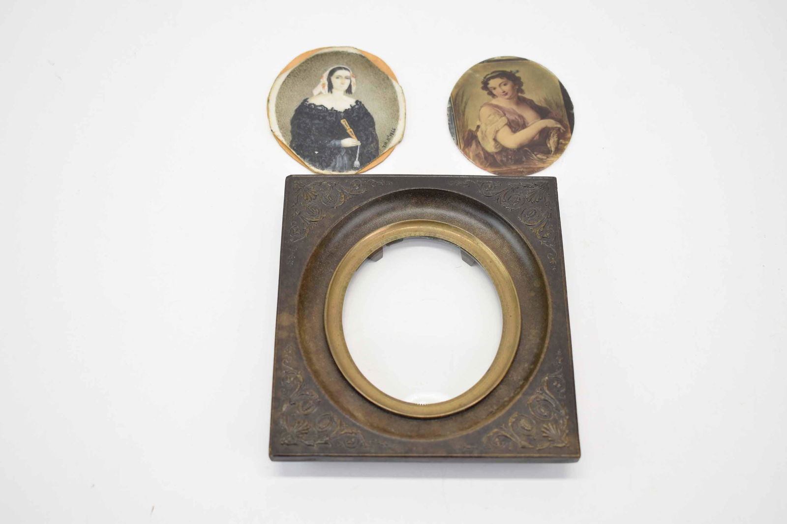 Framed Hand-Painted Miniature Portrait (1 of 5)