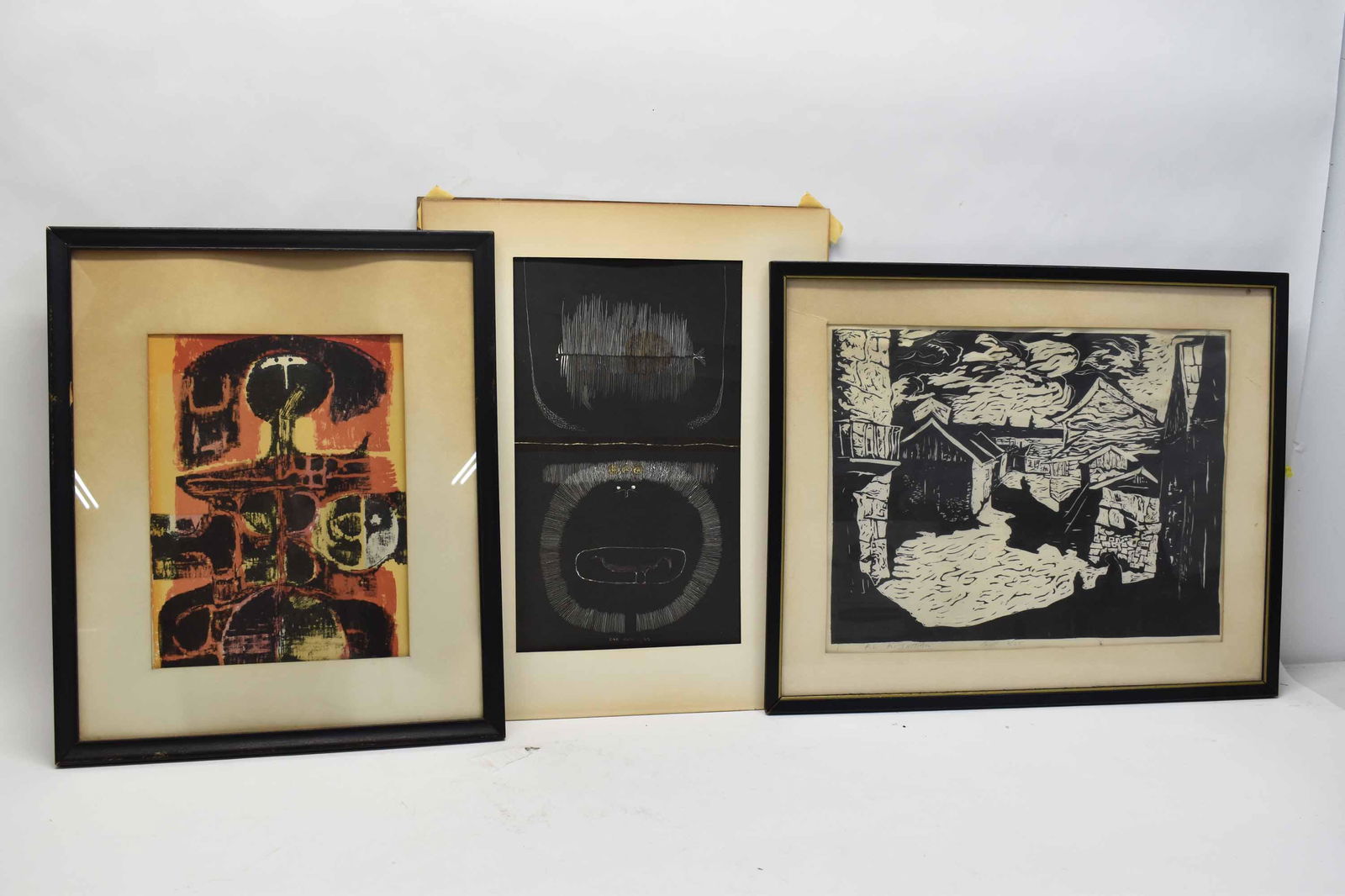 Two Bae Yoong Modernist Lithograph (1 of 7)