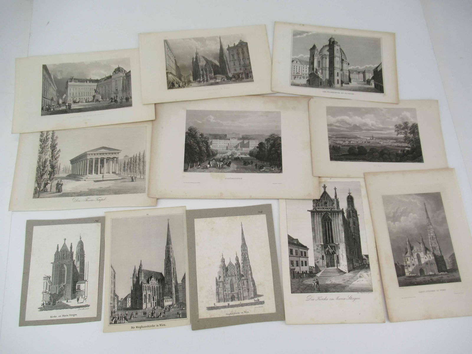 Group of Antique Prints and Engravings of Vienna (1 of 2)