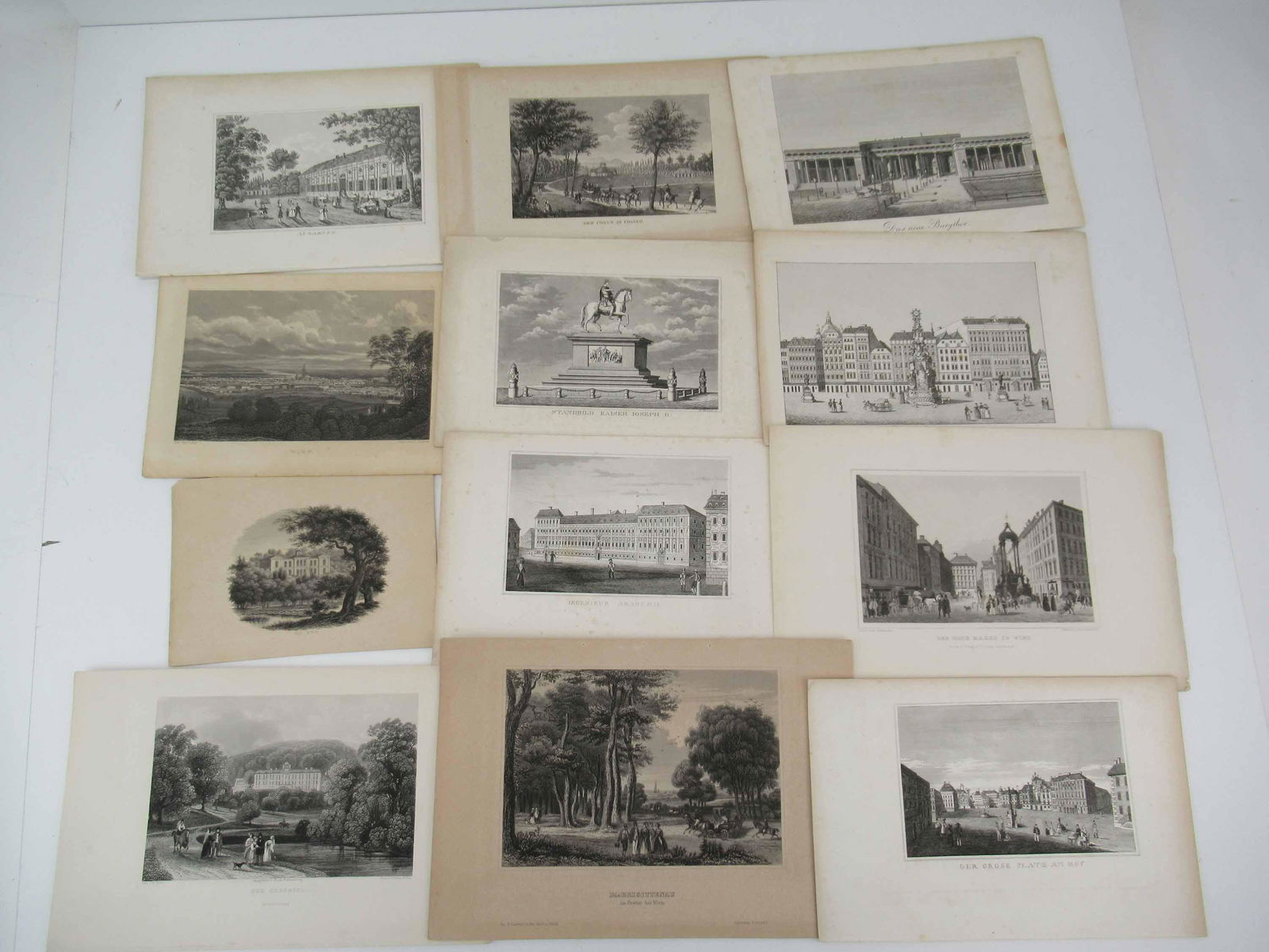 Group of Antique Prints and Engravings of Vienna (1 of 4)