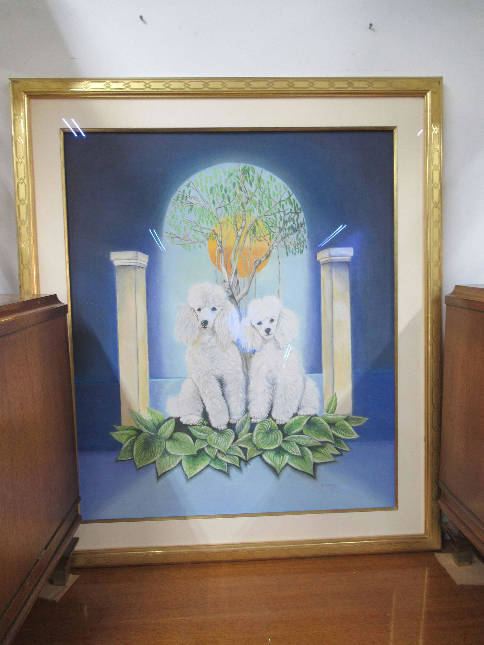 Mixed Media Portrait of Poodles by M. Diaz (1 of 6)